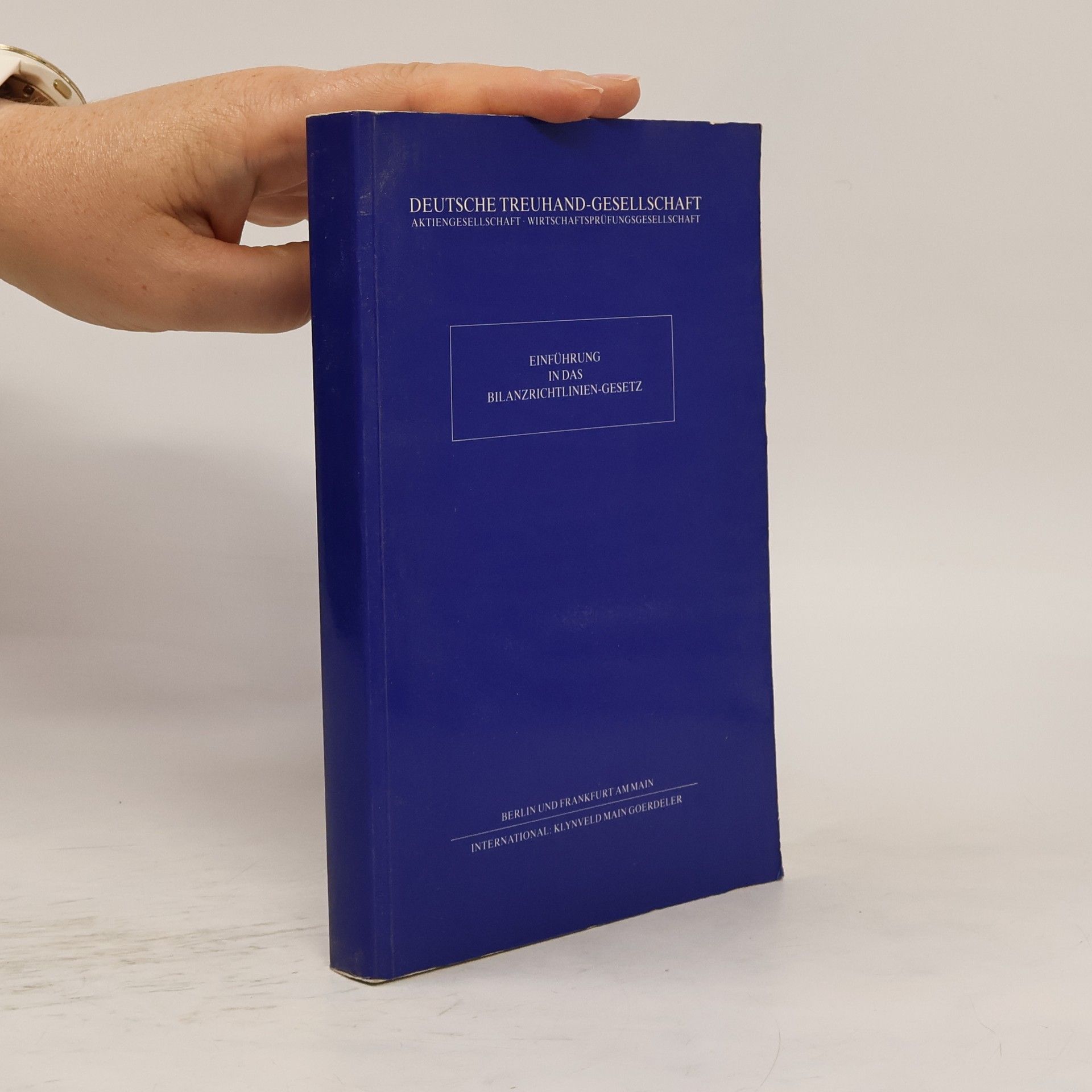 Autores varios Einführung in das Bilanzrichtlinien-Gesetz