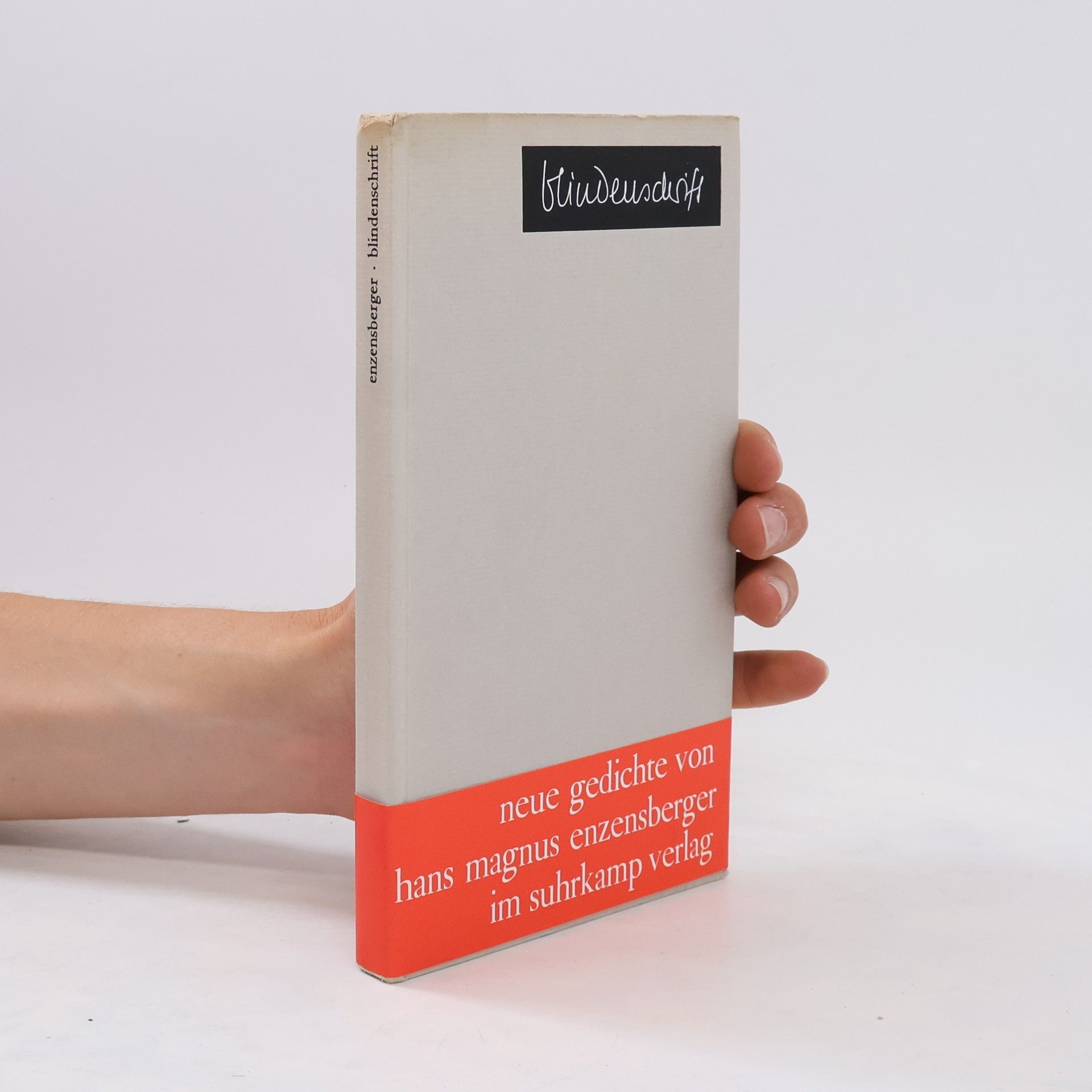 Hans Magnus Enzensberger Blindenschrift
