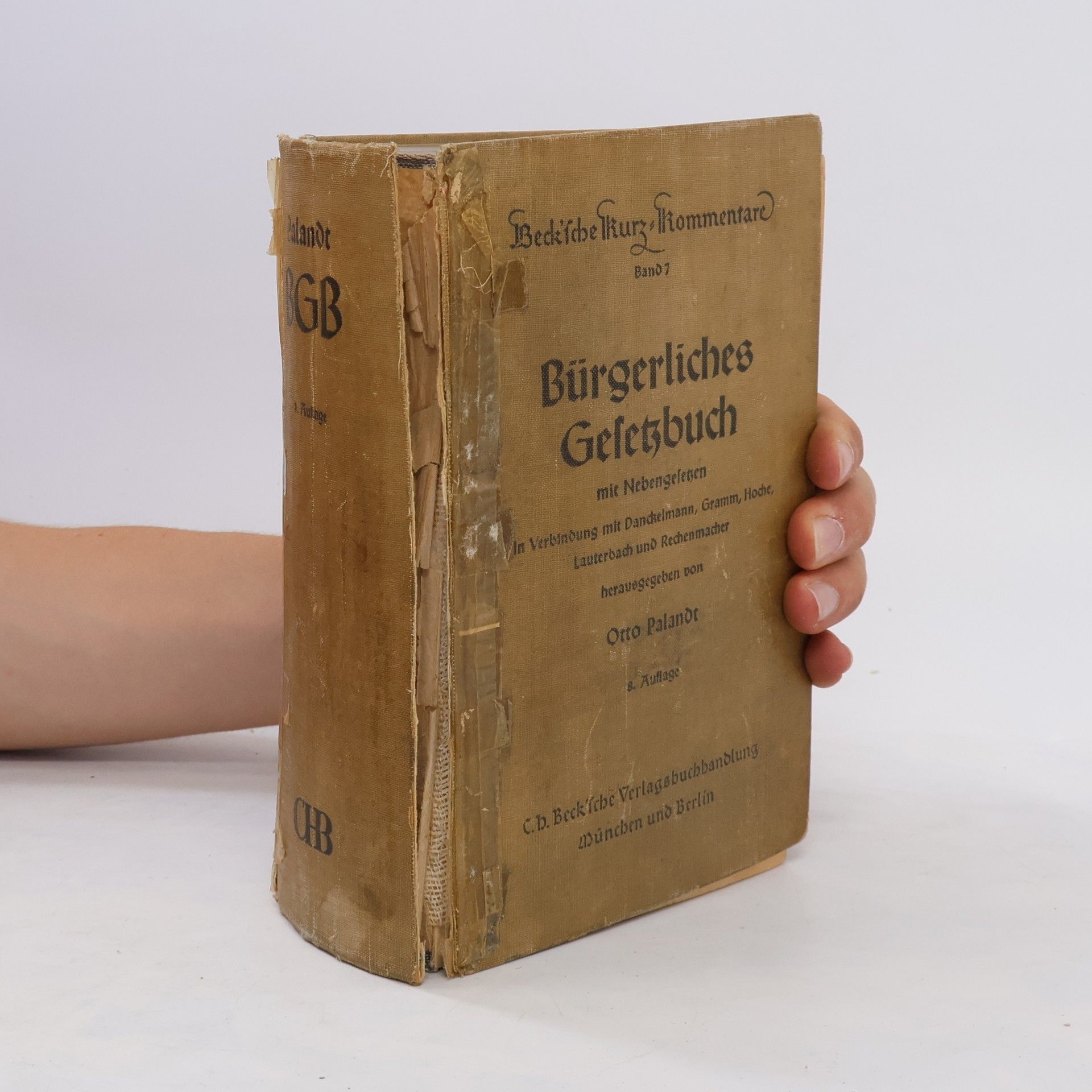Otto Palandt Bürgerliches Gesetzbuch