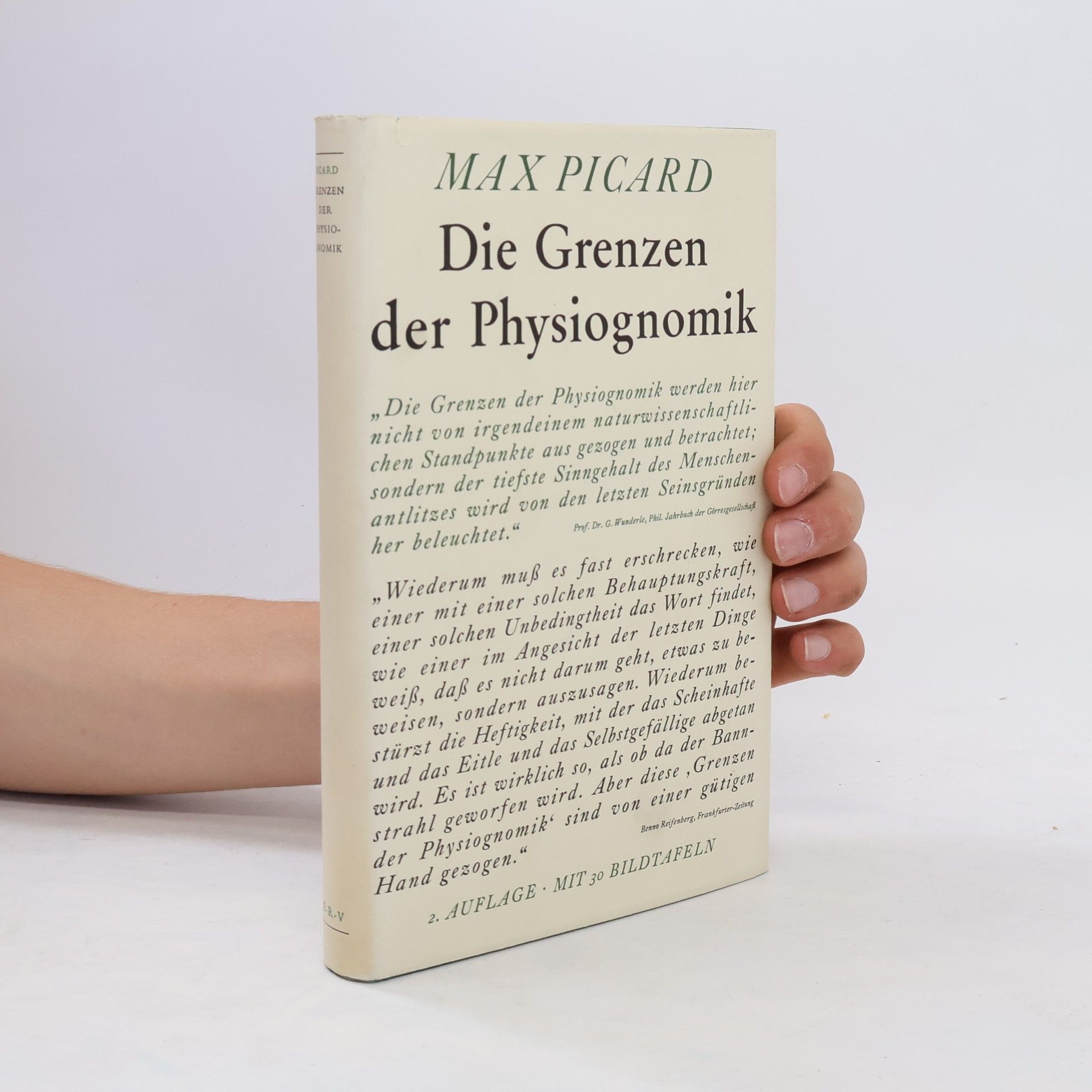 Max Picard Die Grenzen der Physiognomik
