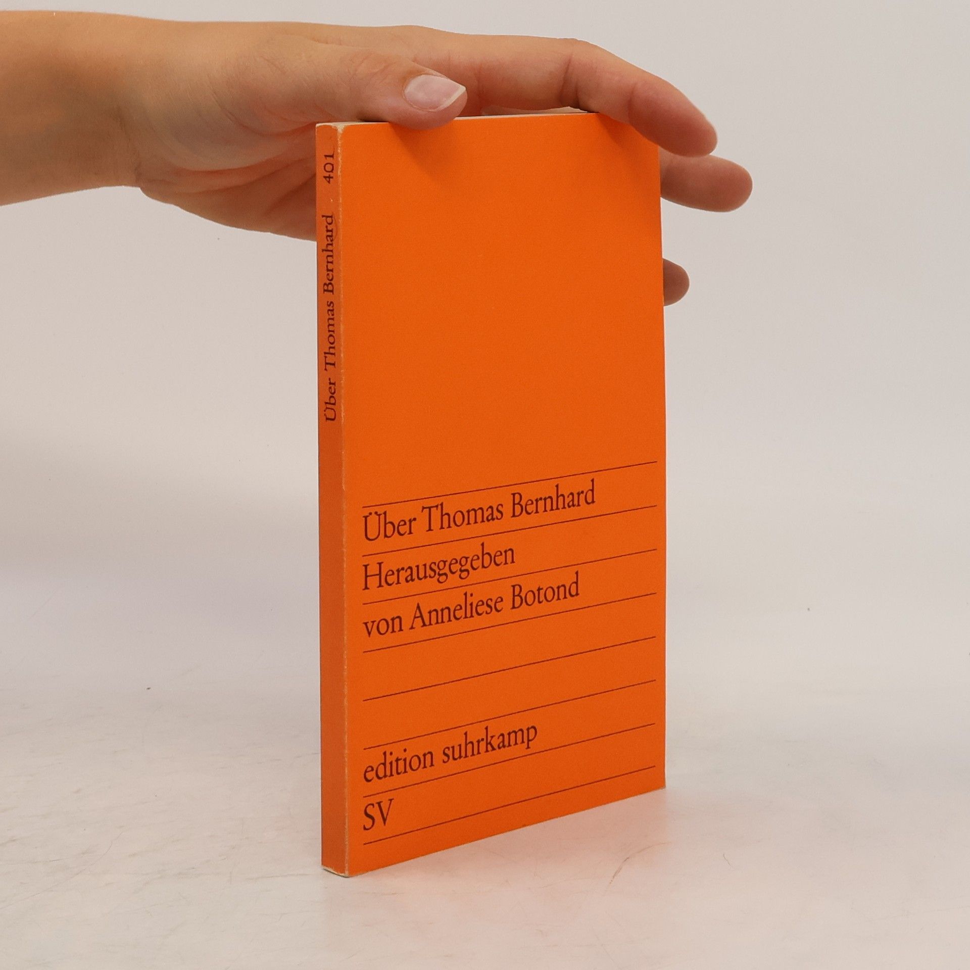 Anneliese Botond Über Thomas Bernhard