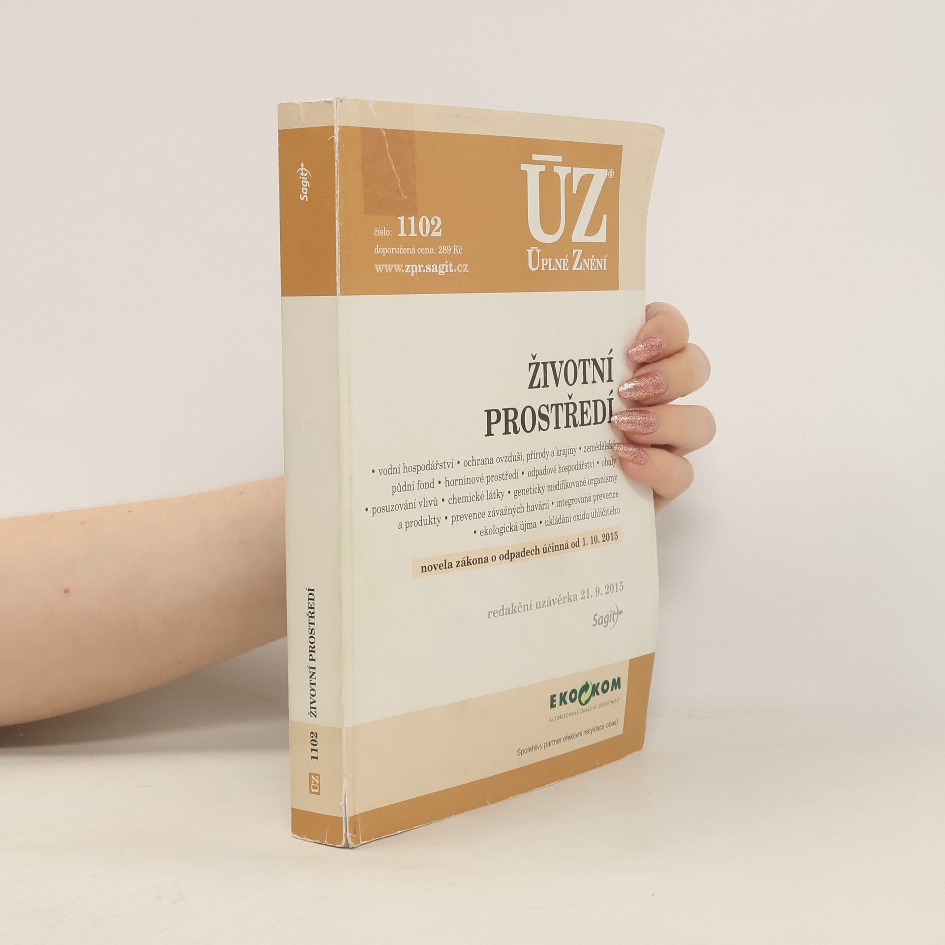 Collectif d'auteurs Životní prostředí. Novela zákona o odpadech účinná od 1.10.2015