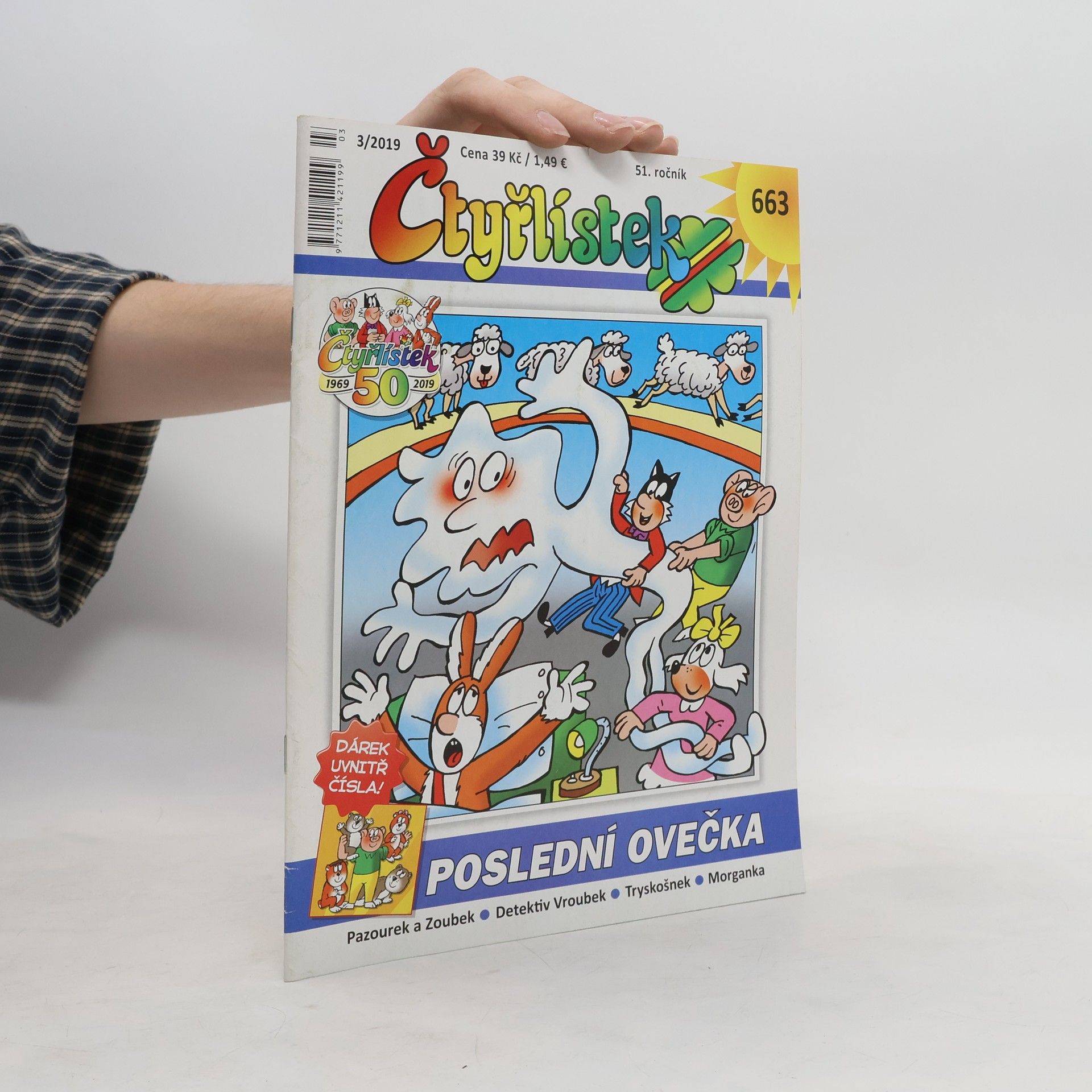 Kolektiv autorů Čtyřlístek 3/2019 č. 663. Poslední ovečka