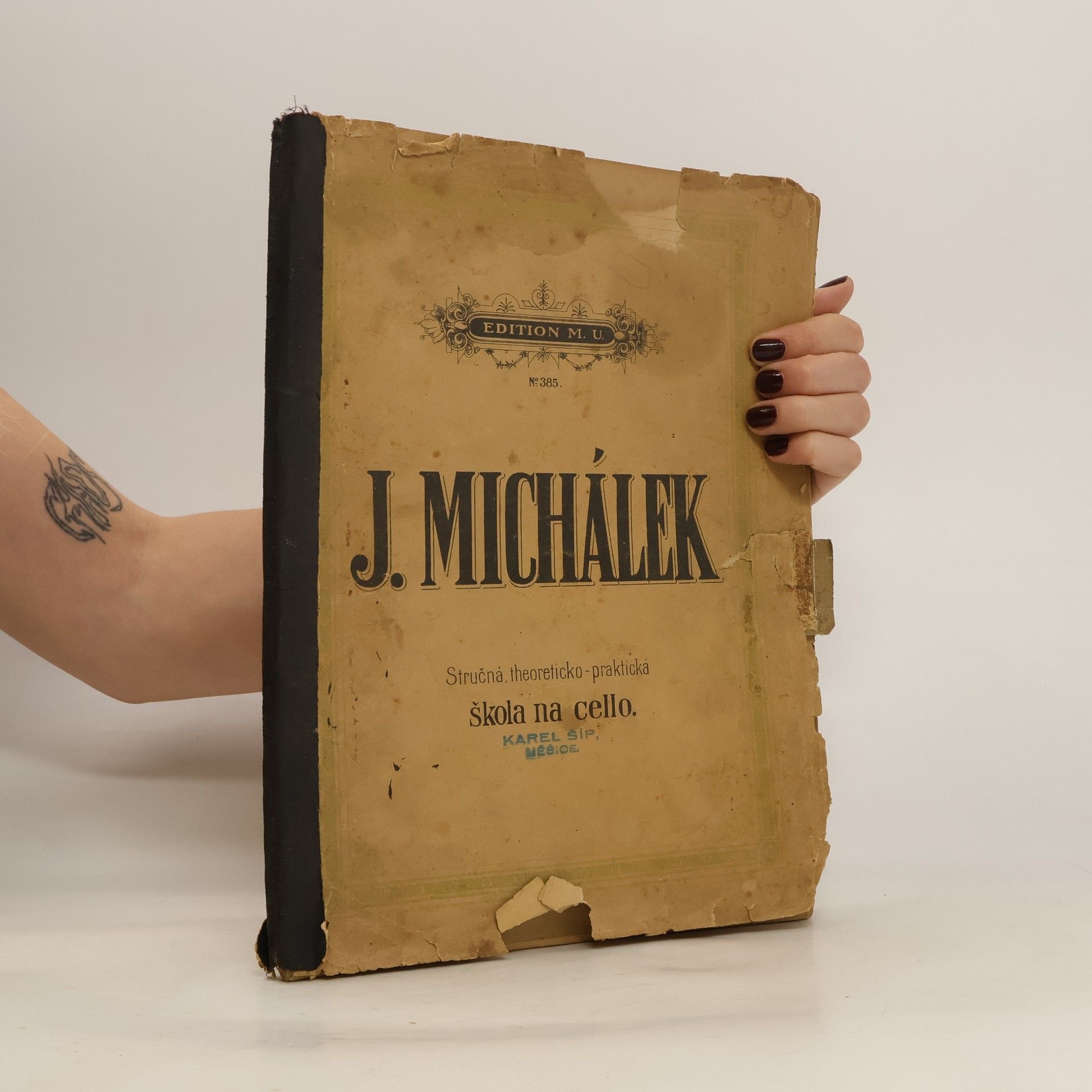 Josef Michálek Stručná, theoreticko-praktická škola na cello