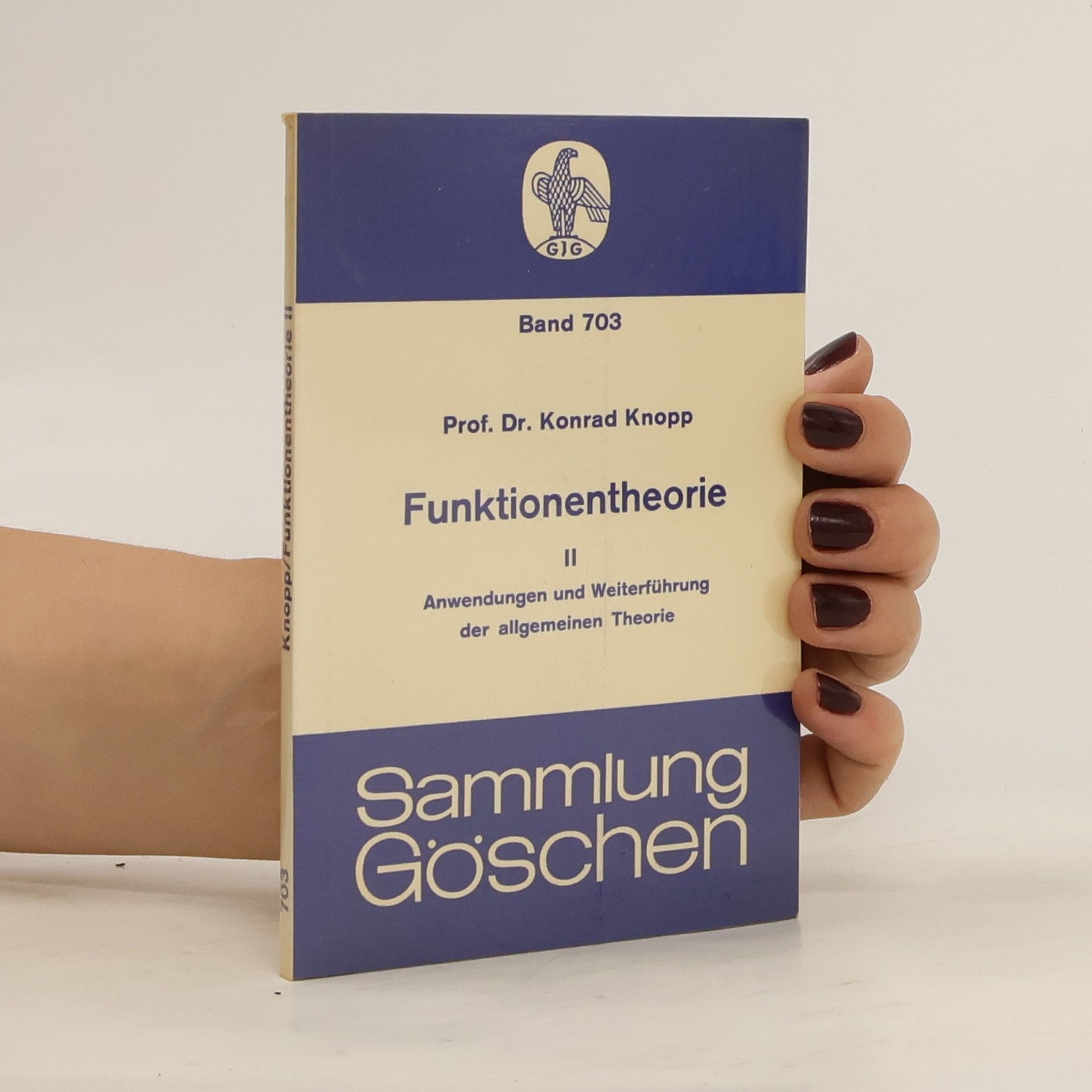 Konrad Knopp Funktionentheorie II