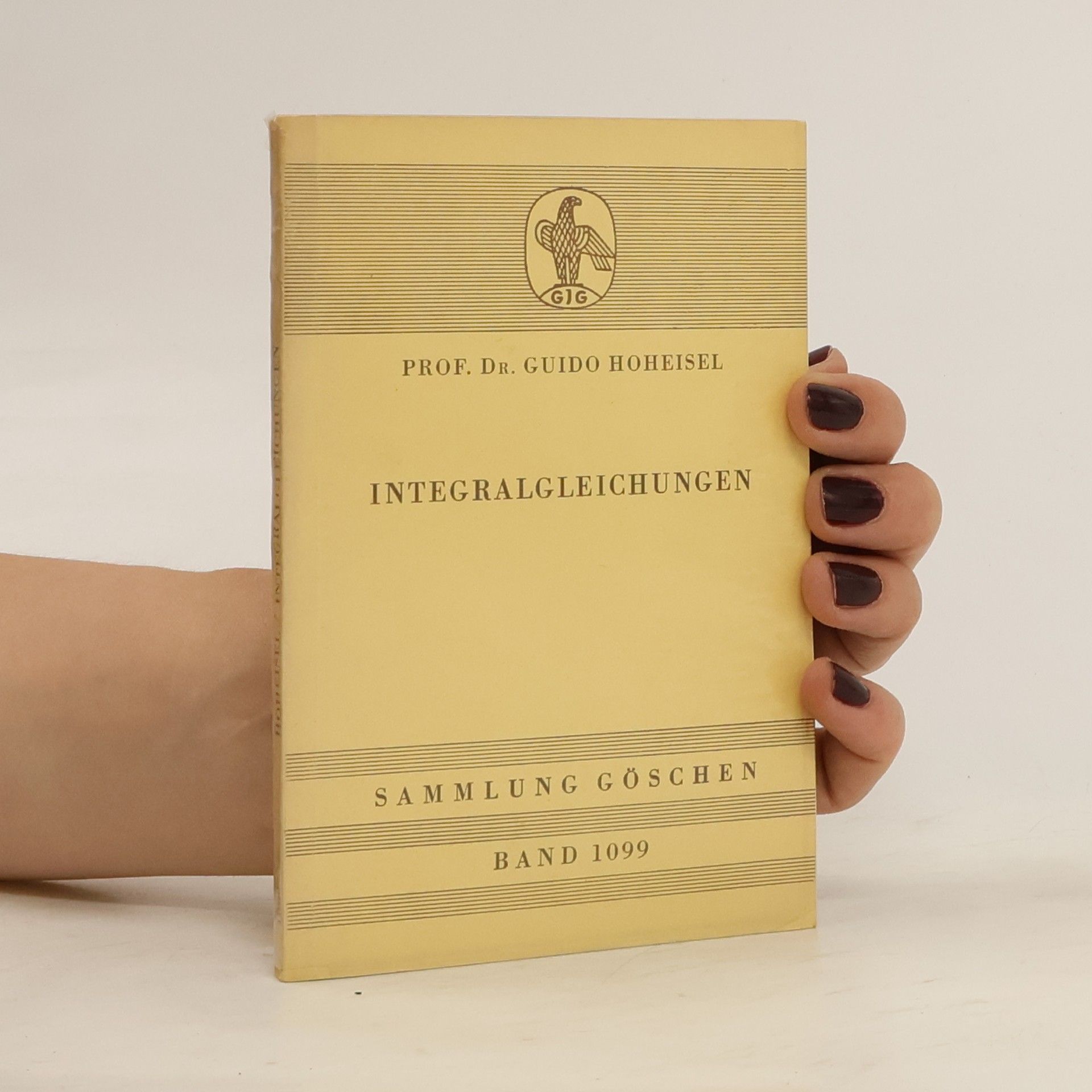 Guido Hoheisel Integralgleichungen
