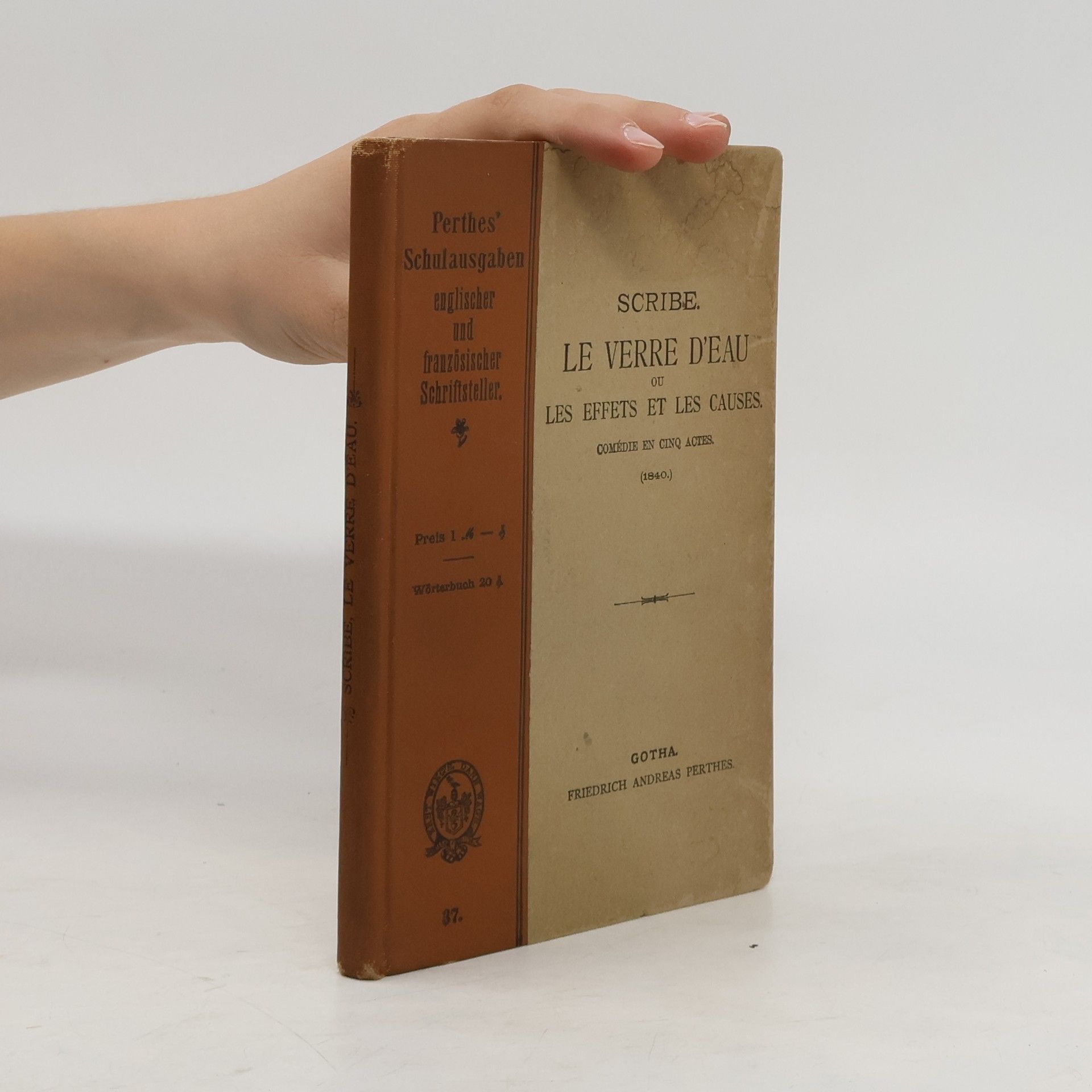 Euge ne Scribe Le Verre d'eau