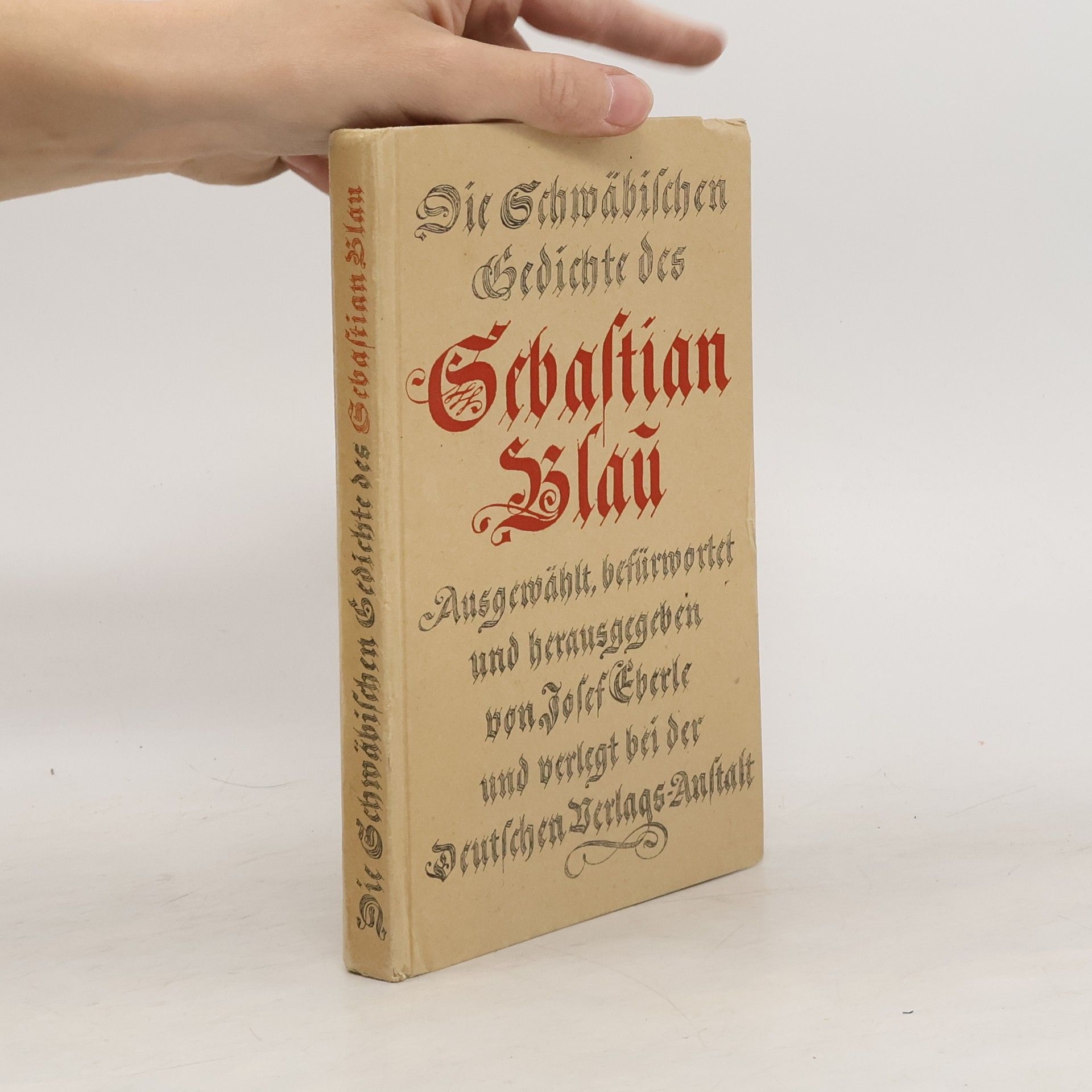 Sebastian Blau Die Schwäbischen Gedichte des Sebastian Blau