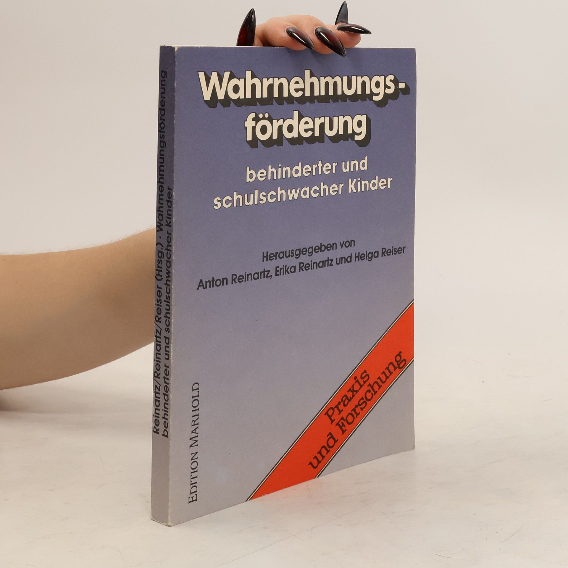 Anton Reinartz Wahrnehmungsförderung behinderter und schulschwacher Kinder