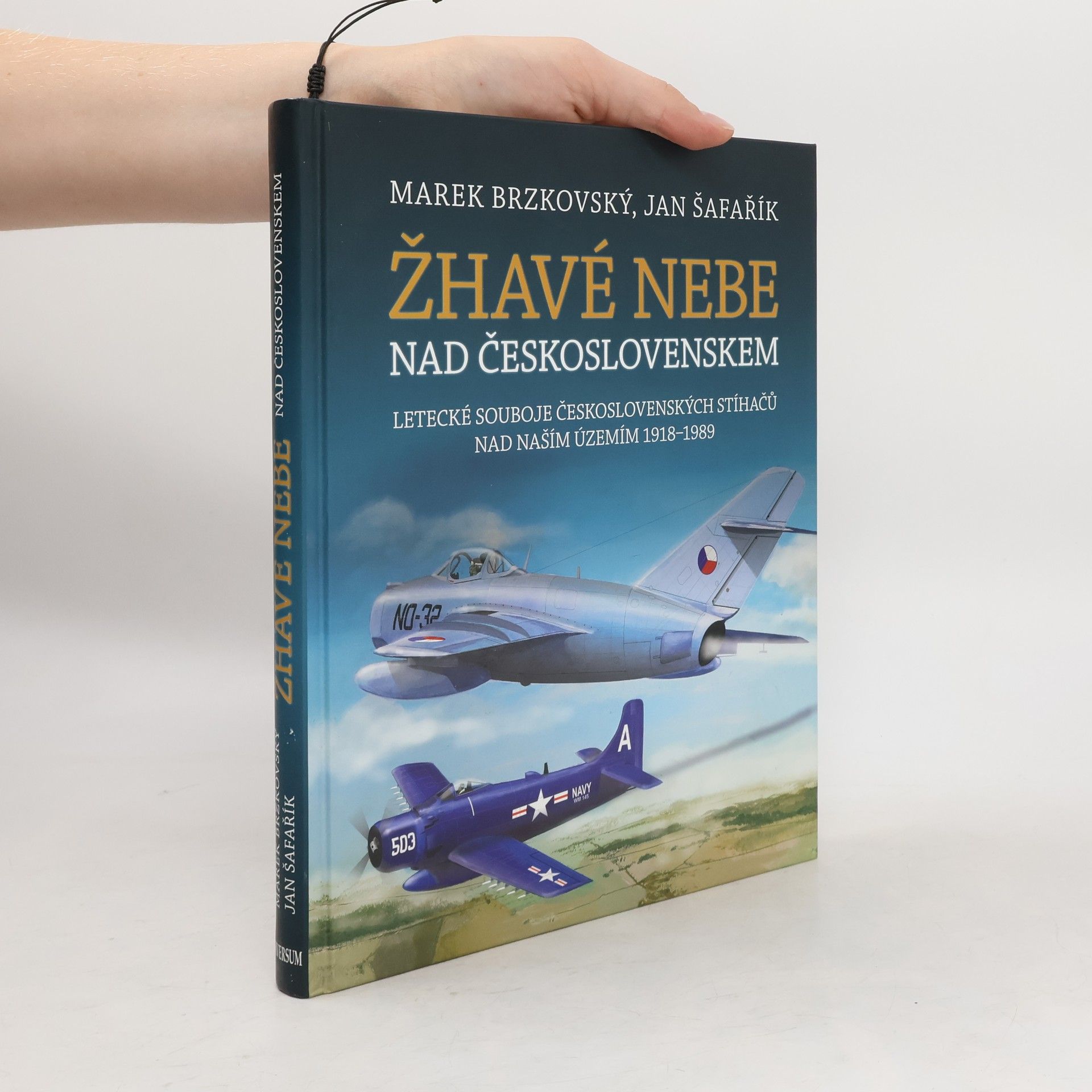 Marek Brzkovský Žhavé nebe nad Československem : letecké souboje československých stíhačů nad naším územím 1918-1989