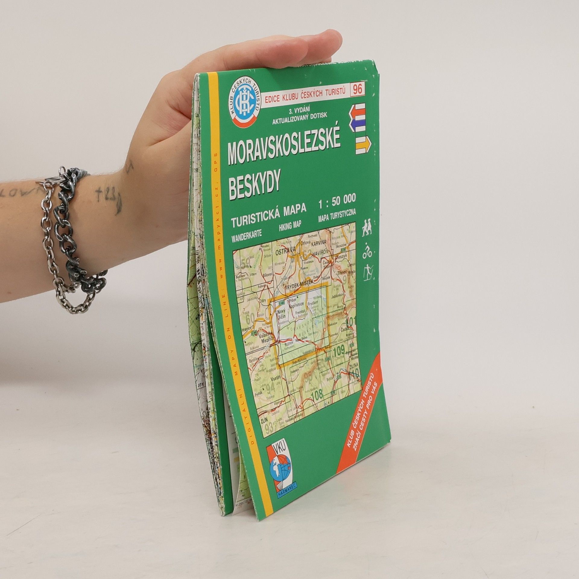 Autores varios Moravskoslezské Beskydy turistická mapa 1:50 000