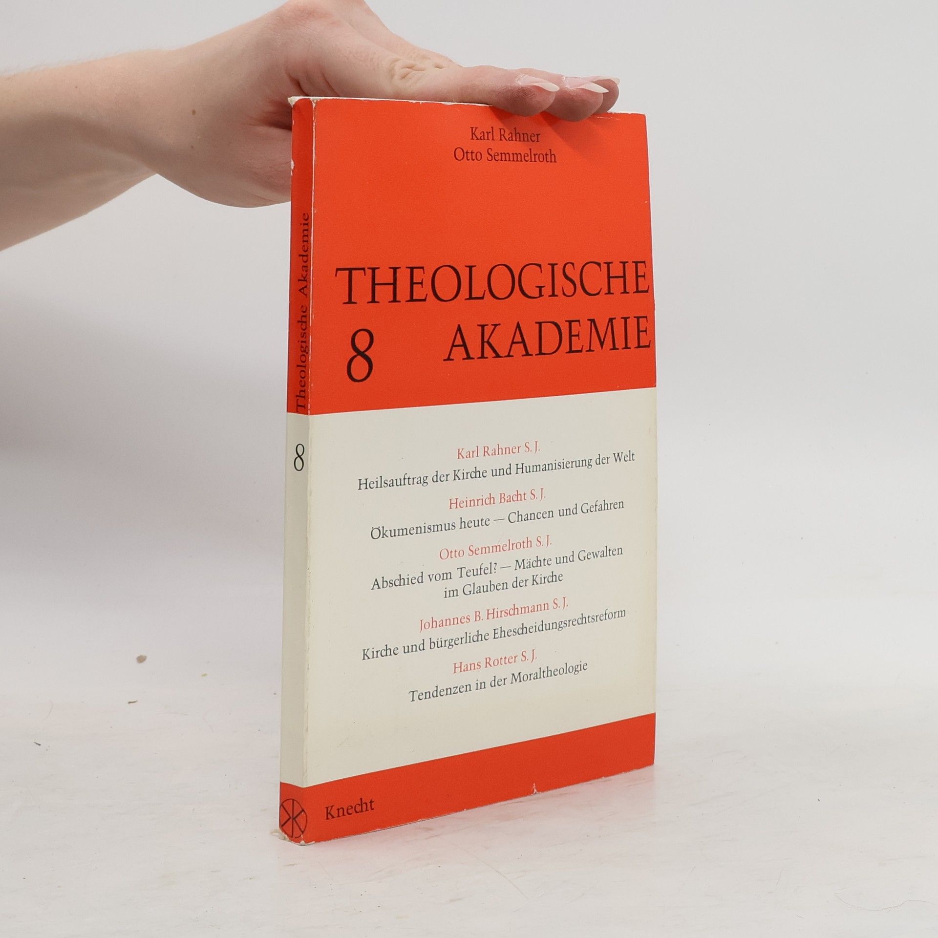 Karl Rahner Theologische Akademie. Bd. 8