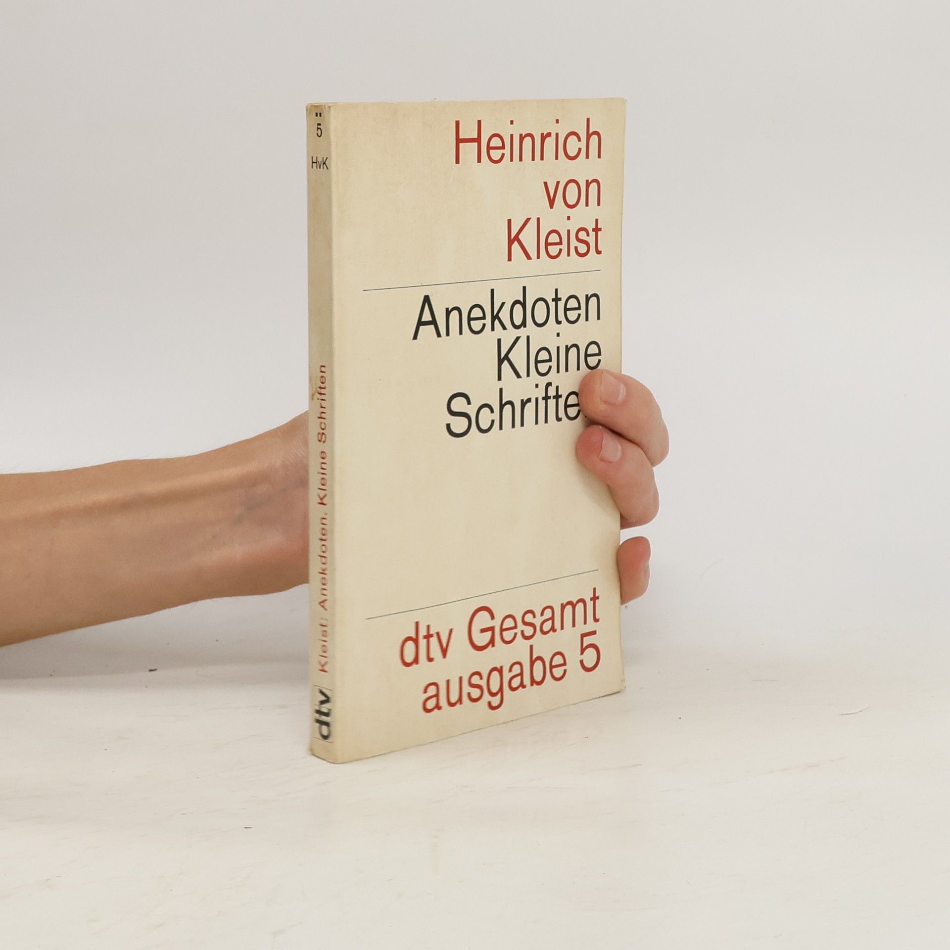 Heinrich von Kleist Anekdoten kleine schriften