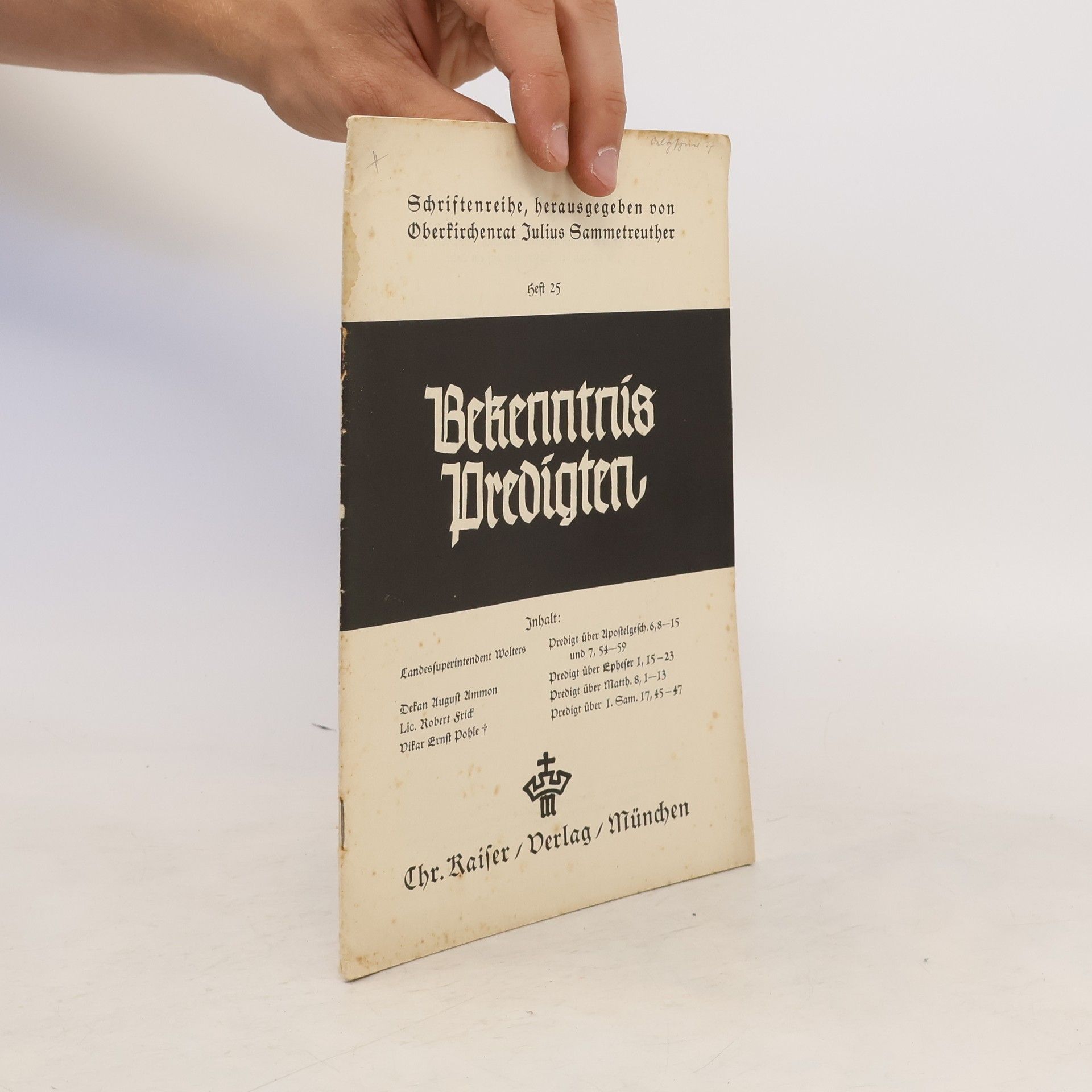 Autorenkollektiv Bekenntnis Predigten