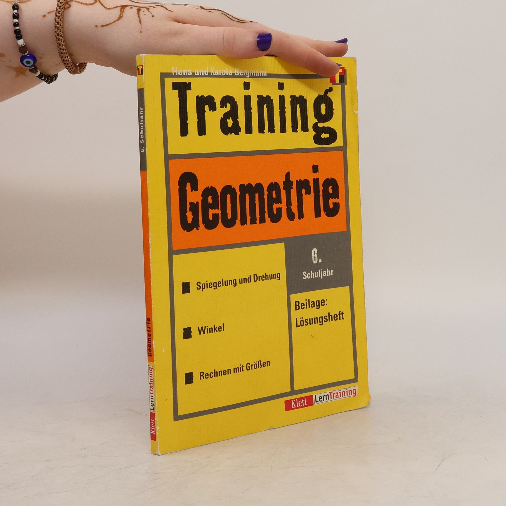 Hans Bergmann Training Geometrie - Spiegelung und Drehung, Winkel, Rechnen mit Grössen