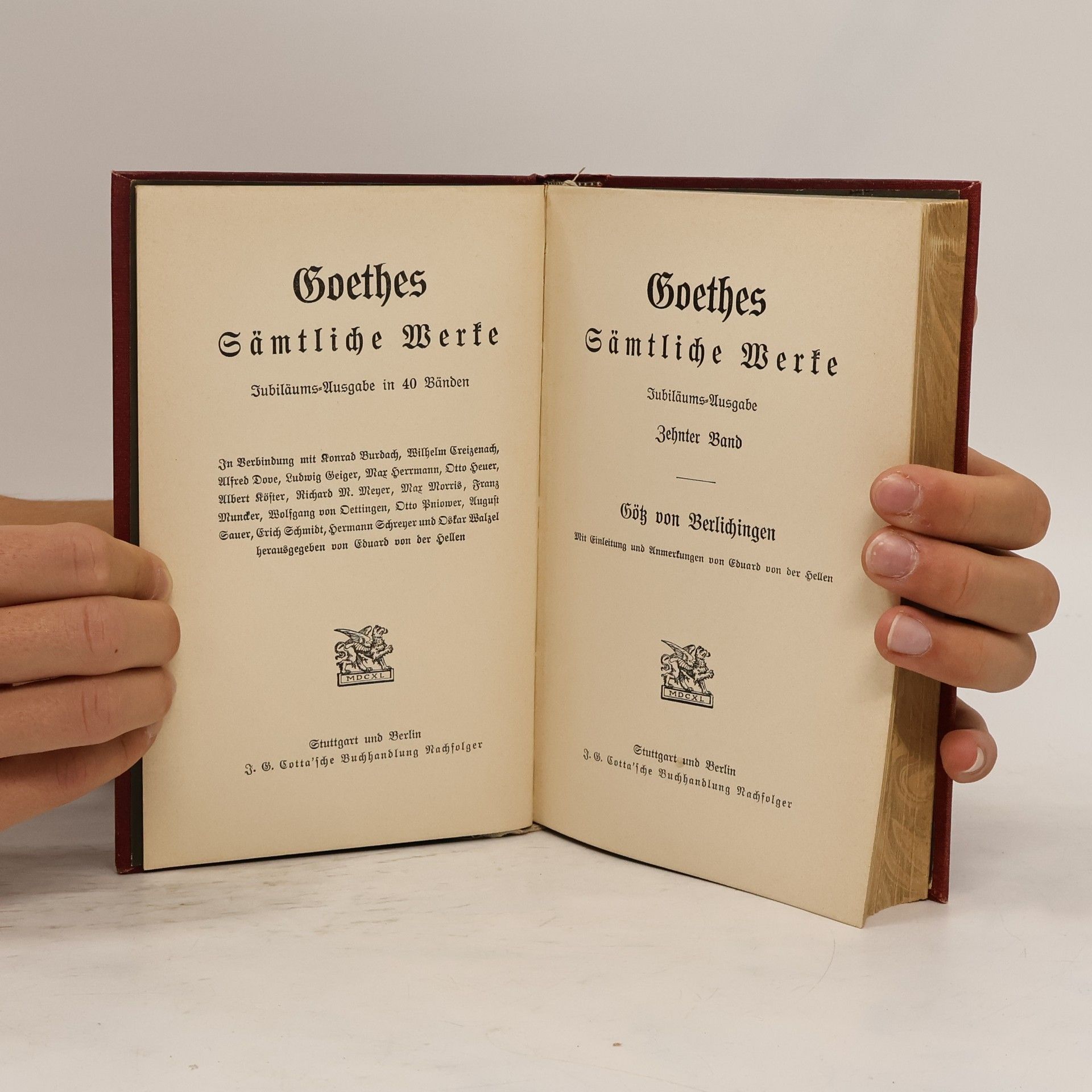 Johann Wolfgang von Goethe Goethes Sämtliche Werke. Zehter Band