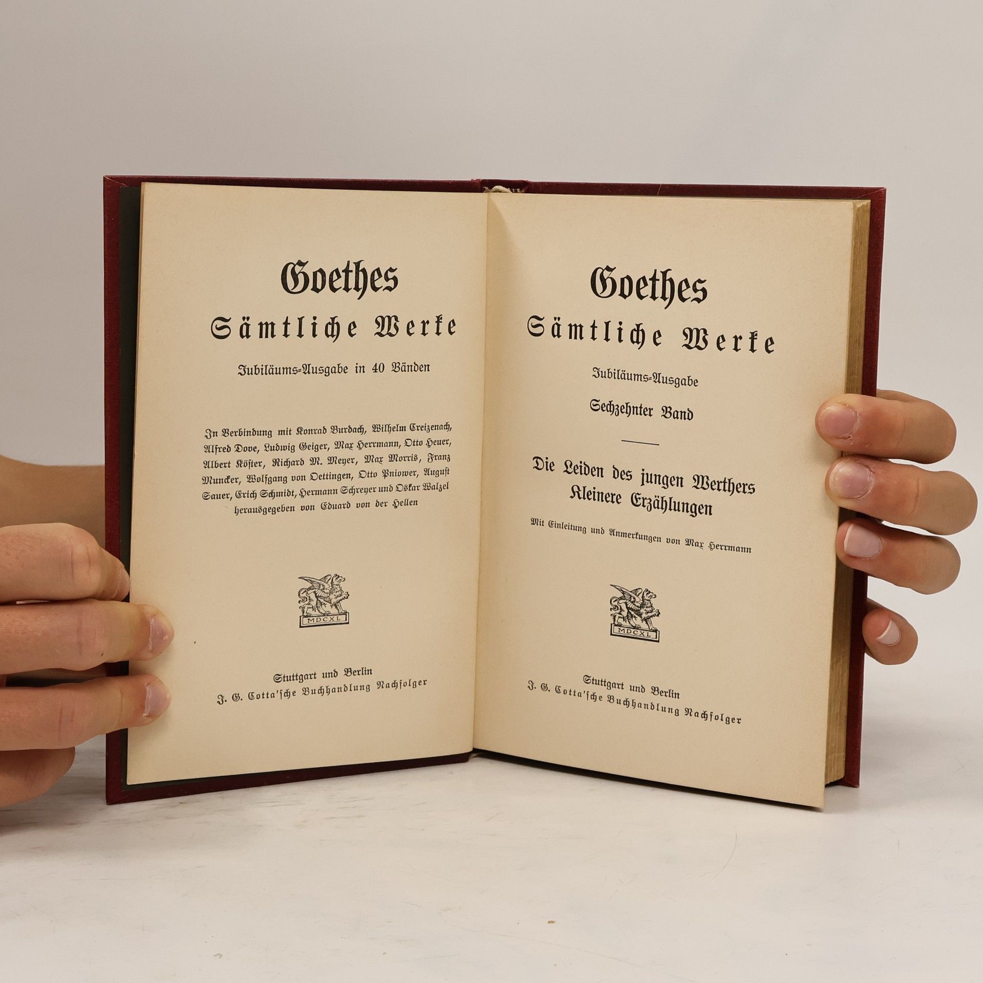 Johann Wolfgang von Goethe Goethes Sämtliche Werke. Sechzehnter Band