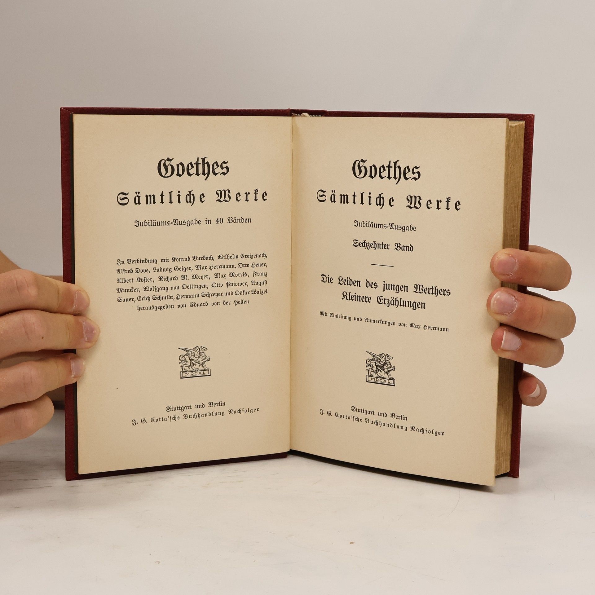 Johann Wolfgang von Goethe Goethes Sämtliche Werke. Sechzehnter Band