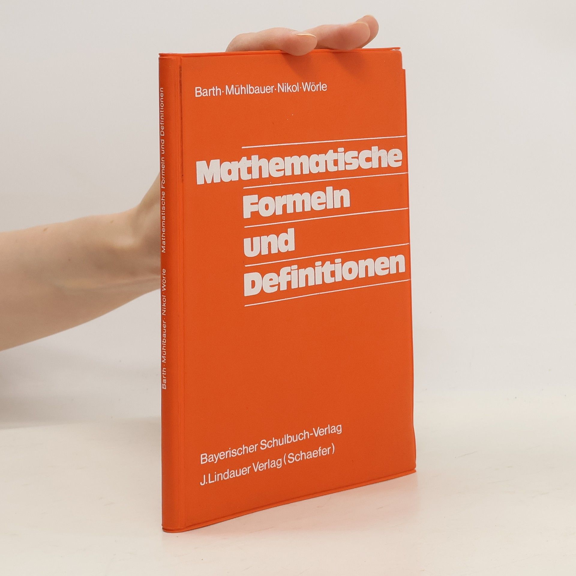 Friedrich Nikol Mathematische Formeln und Definitionen