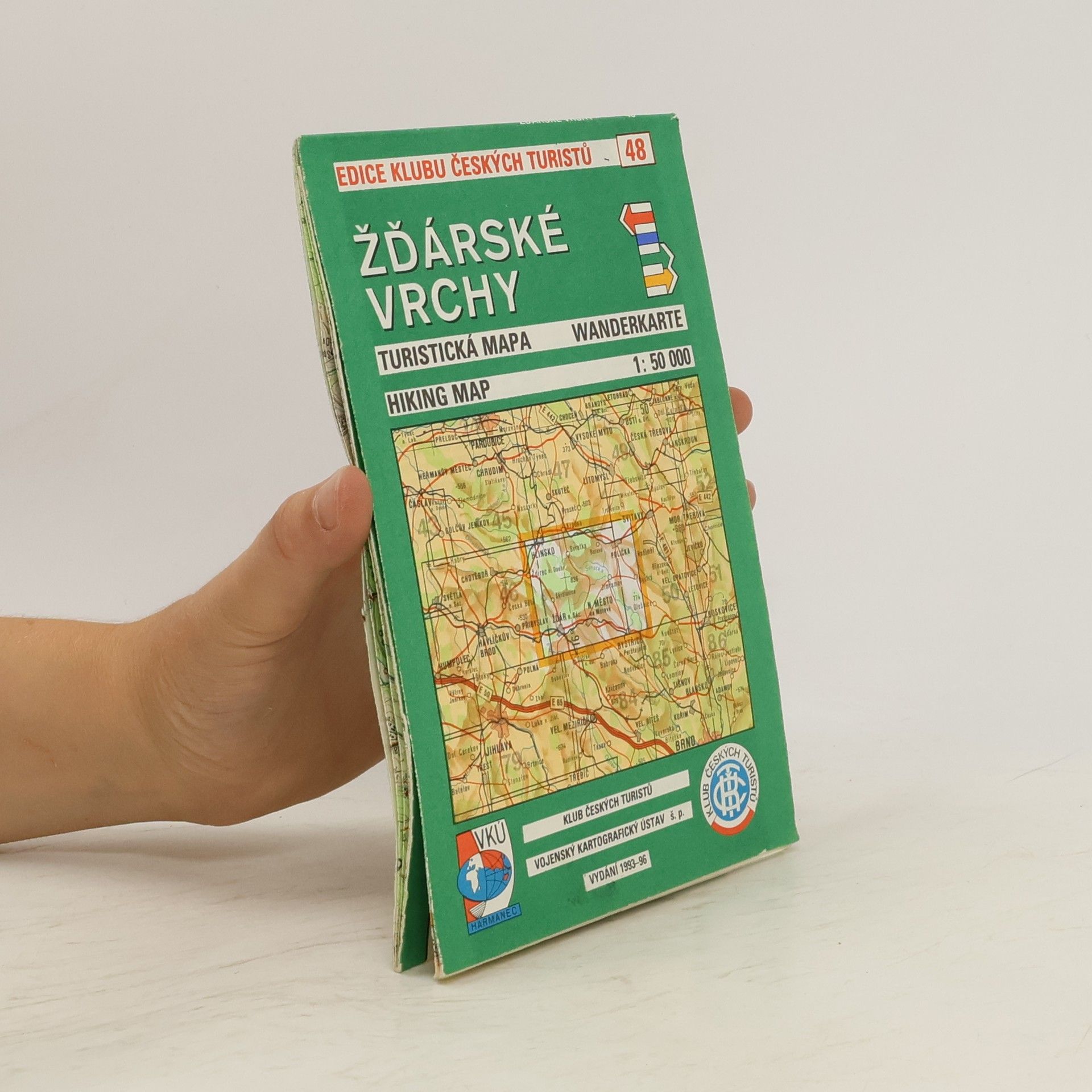 kolektiv Žďárské vrchy turistická mapa : 1:50^000