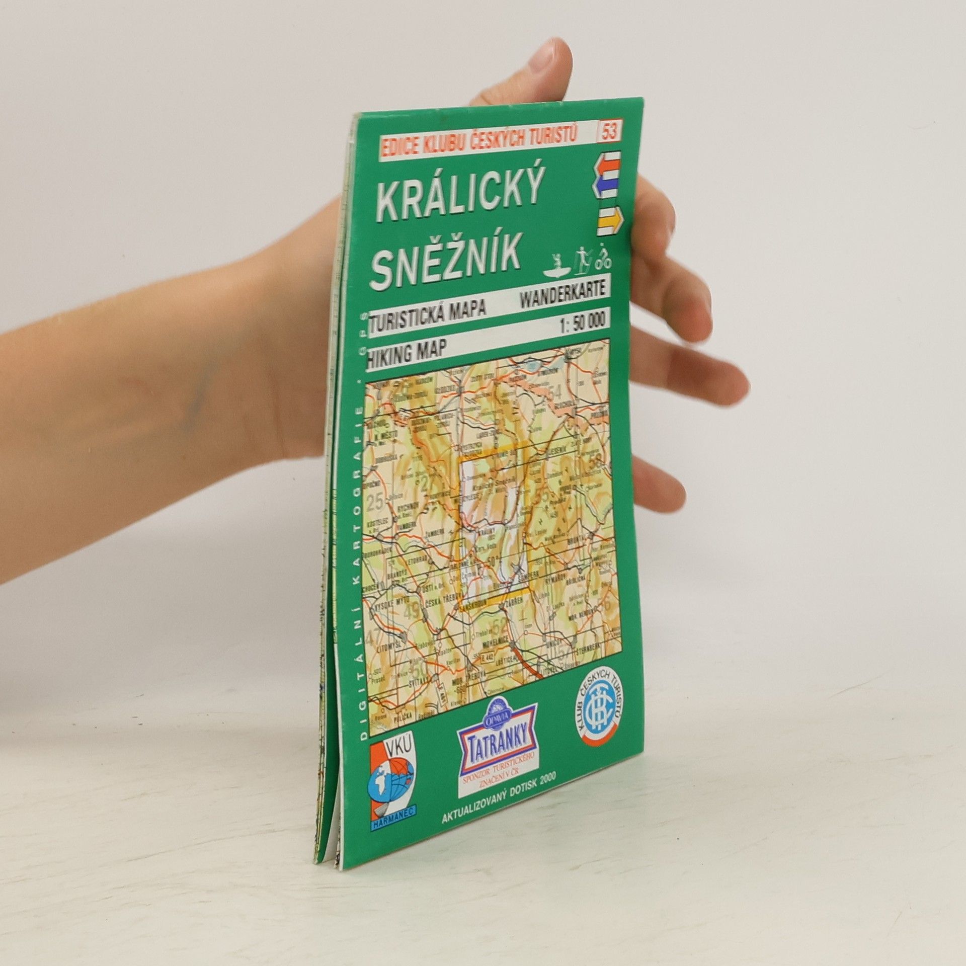 Václav Horák Králický Sněžník turistická mapa