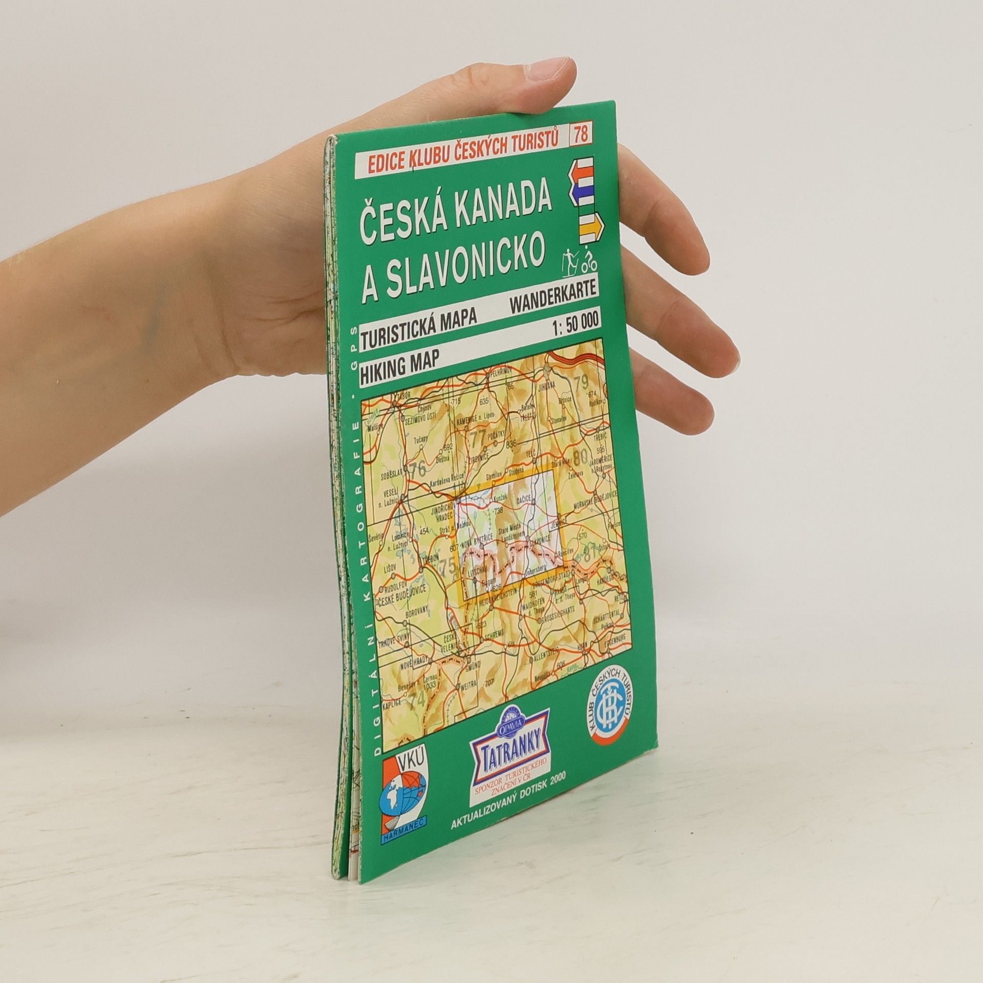 kolektiv Česká Kanada a Slavonice : turistická mapa 1:50 000