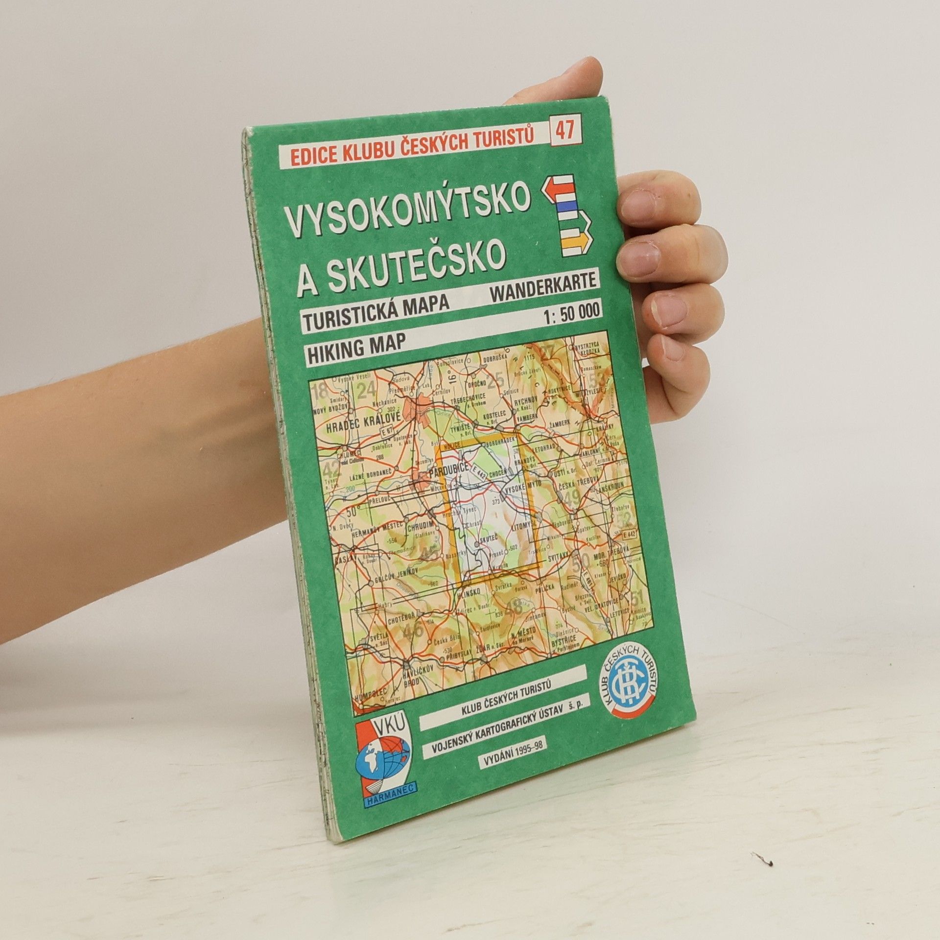 kolektiv Vysokomýtsko a Skutečsko turistická mapa