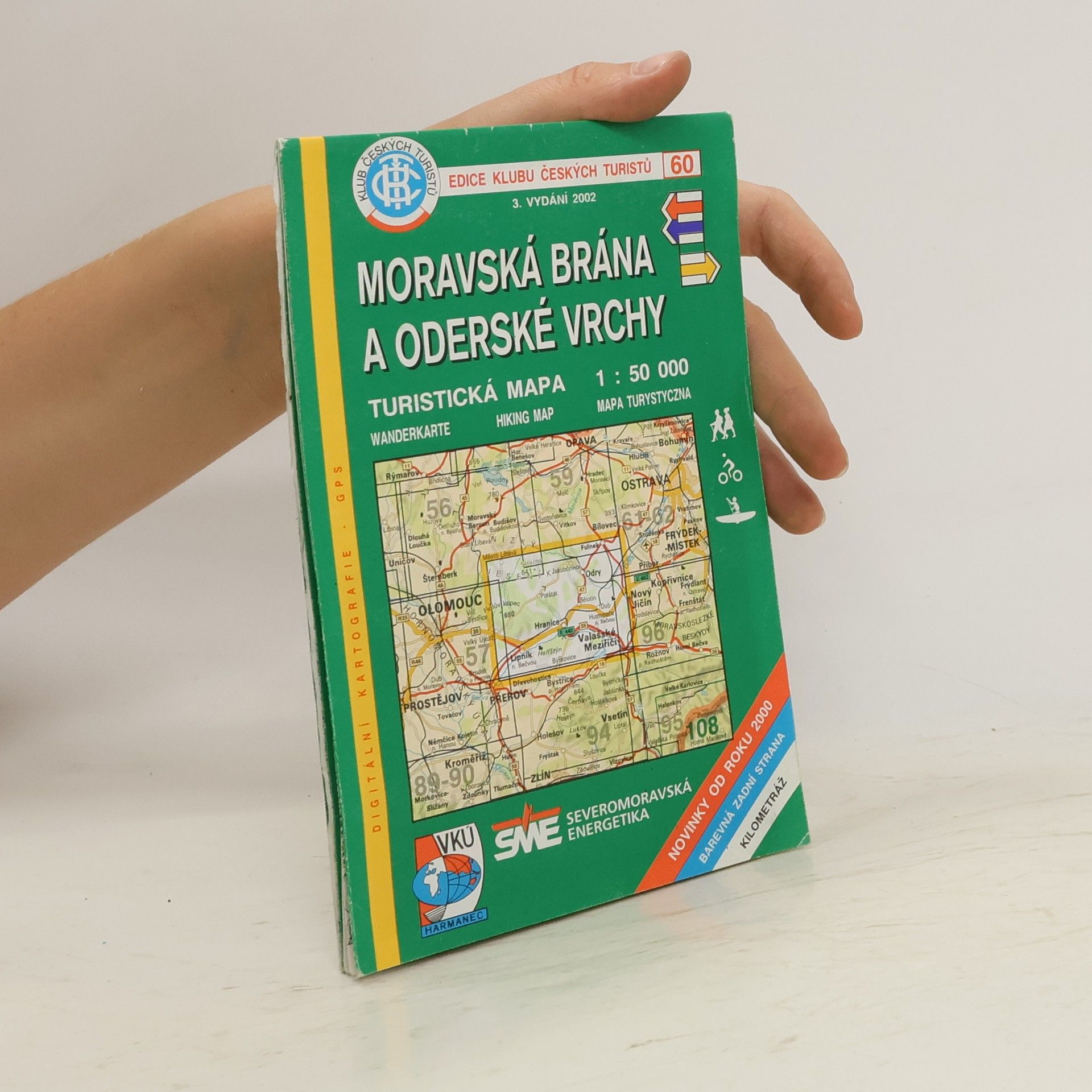 Jiří Rohlík Moravská brána a Oderské vrchy turistická mapa
