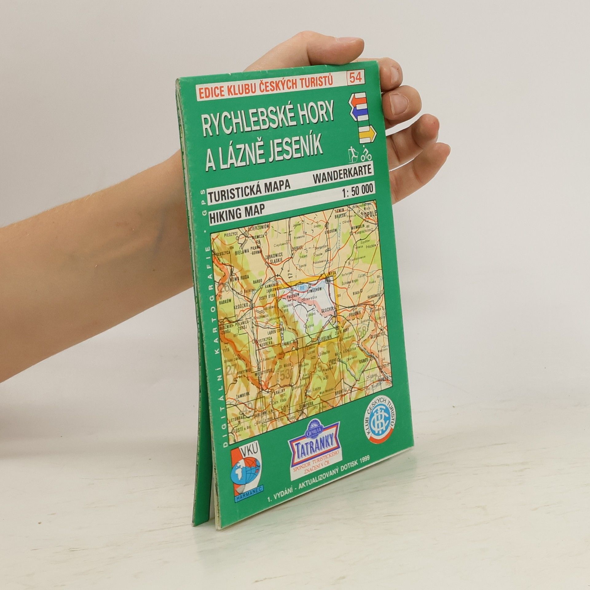 kolektiv Rychlebské hory a Lázně Jeseník turistická mapa : 1:50 000