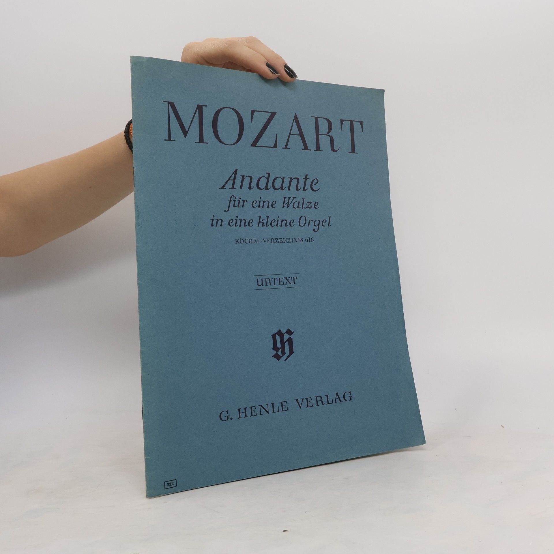 Wolfgang Amadeus Mozart Andante für eine Walze in eine kleine Orgel