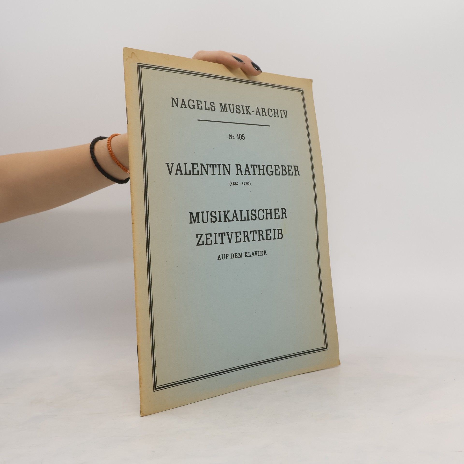 Valentin Rathgeber Musikalischer Zeitvertreib auf dem Klavier