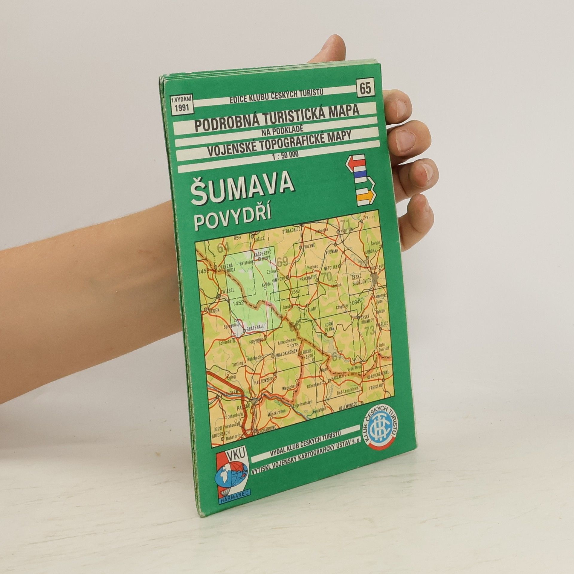 kolektiv Šumava - Povydří : podrobná turistická mapa na podkladě vojenské topografické mapy : 1 : 50 000 : soubor turistických map