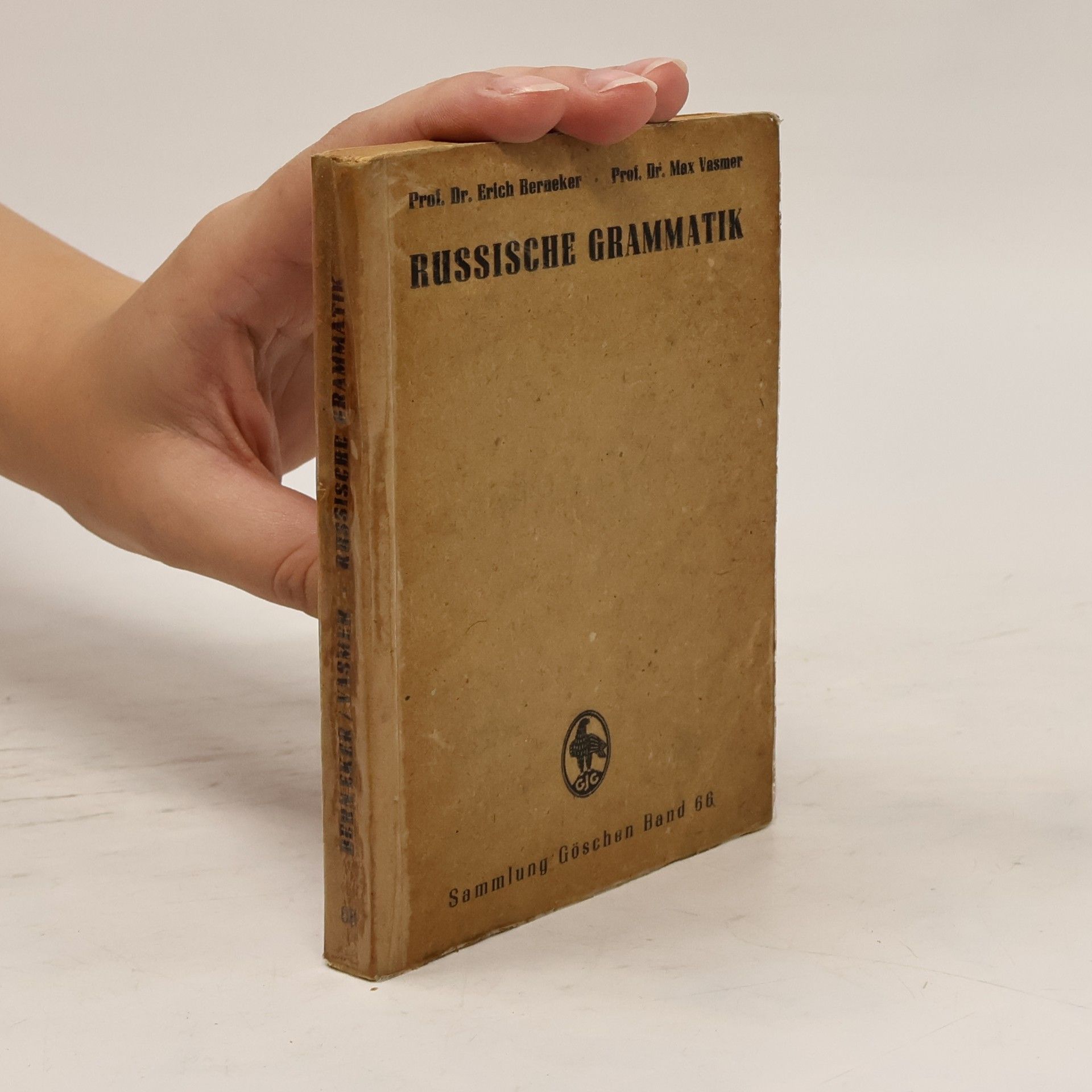 Max Vasmer Russische Grammatik