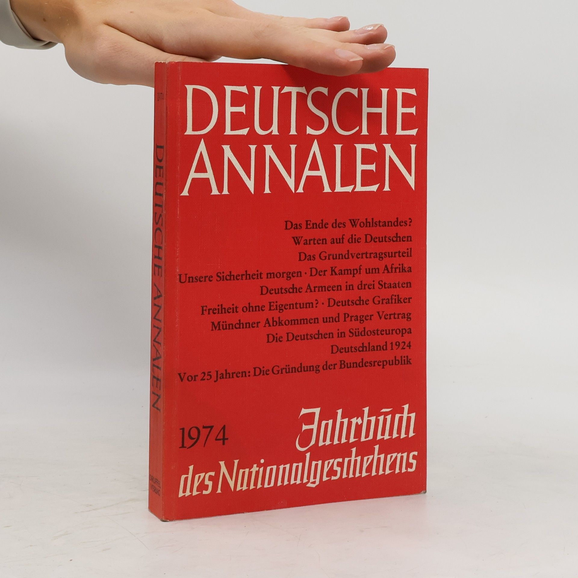 Autores varios Deutsche Annalen: Jahrbuch des Nationalgeschehens