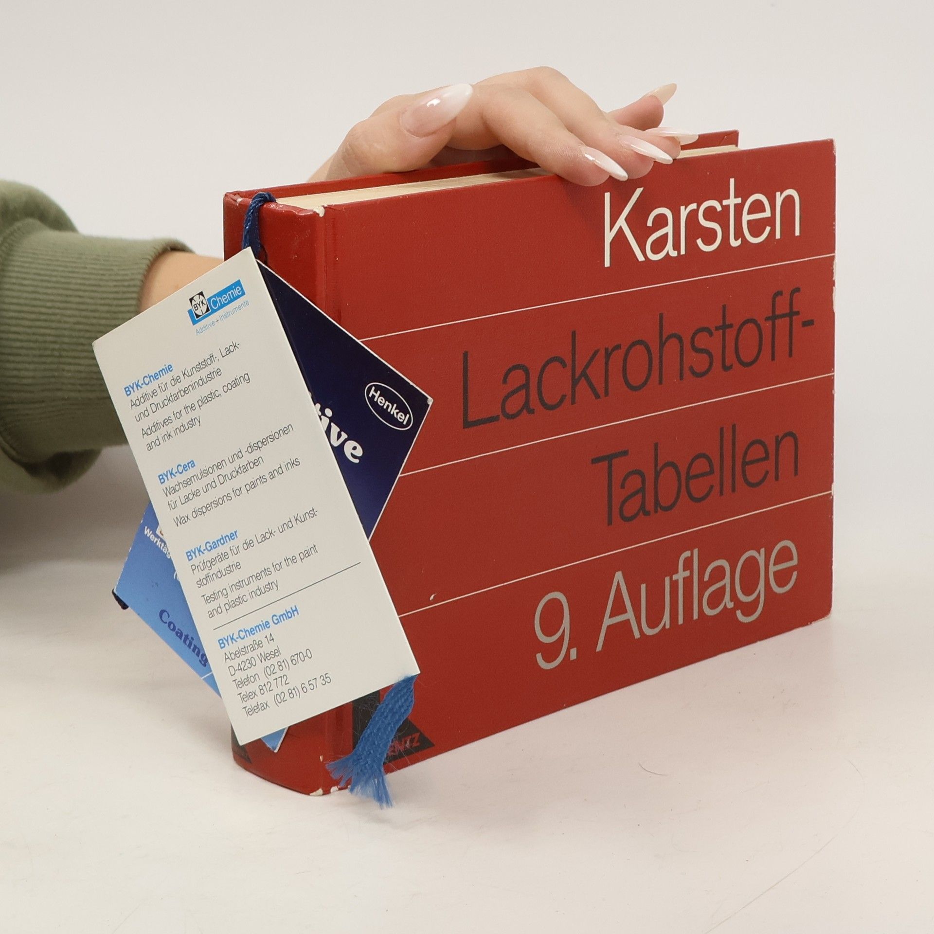 Erich Karsten Lackrohstoff-Tabellen