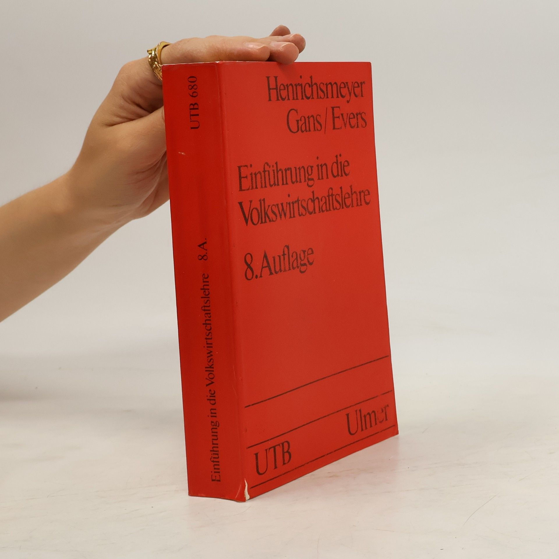 Wilhelm Henrichsmeyer Einführung in die Volkswirtschaftslehre