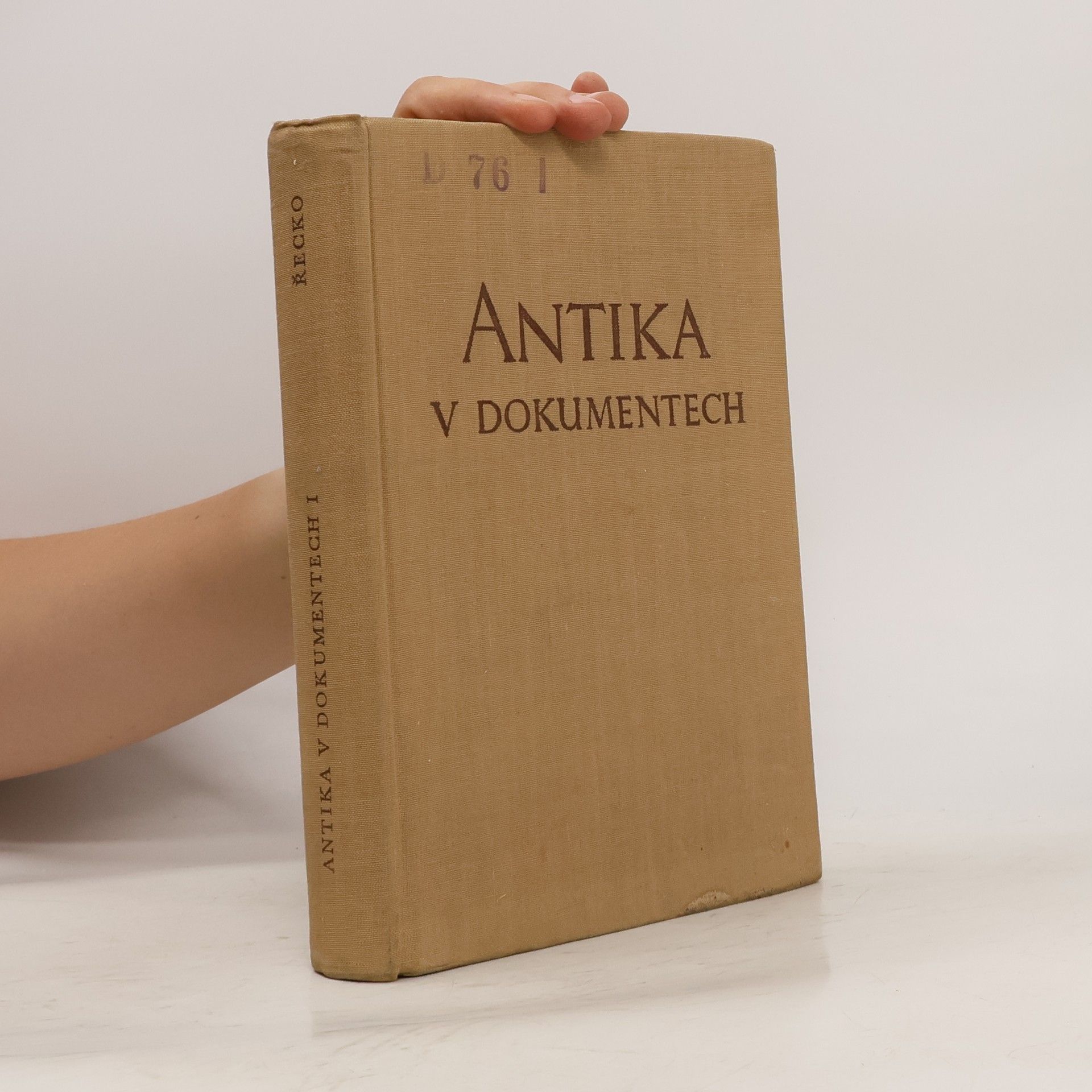 Julie Nováková Antika v dokumentech. I, Řecko