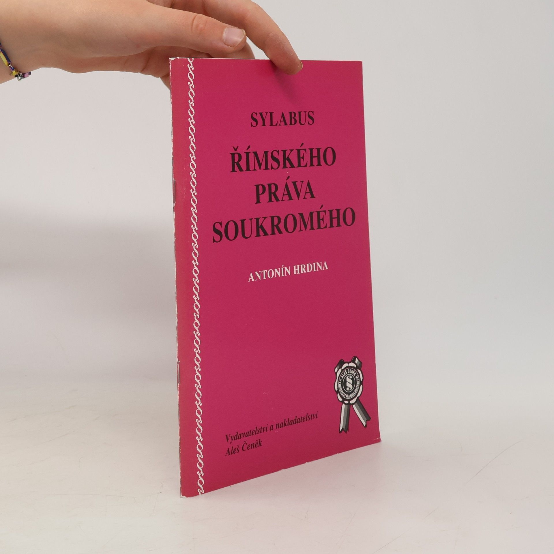 Ignác Antonín Hrdina Sylabus římského práva soukromého