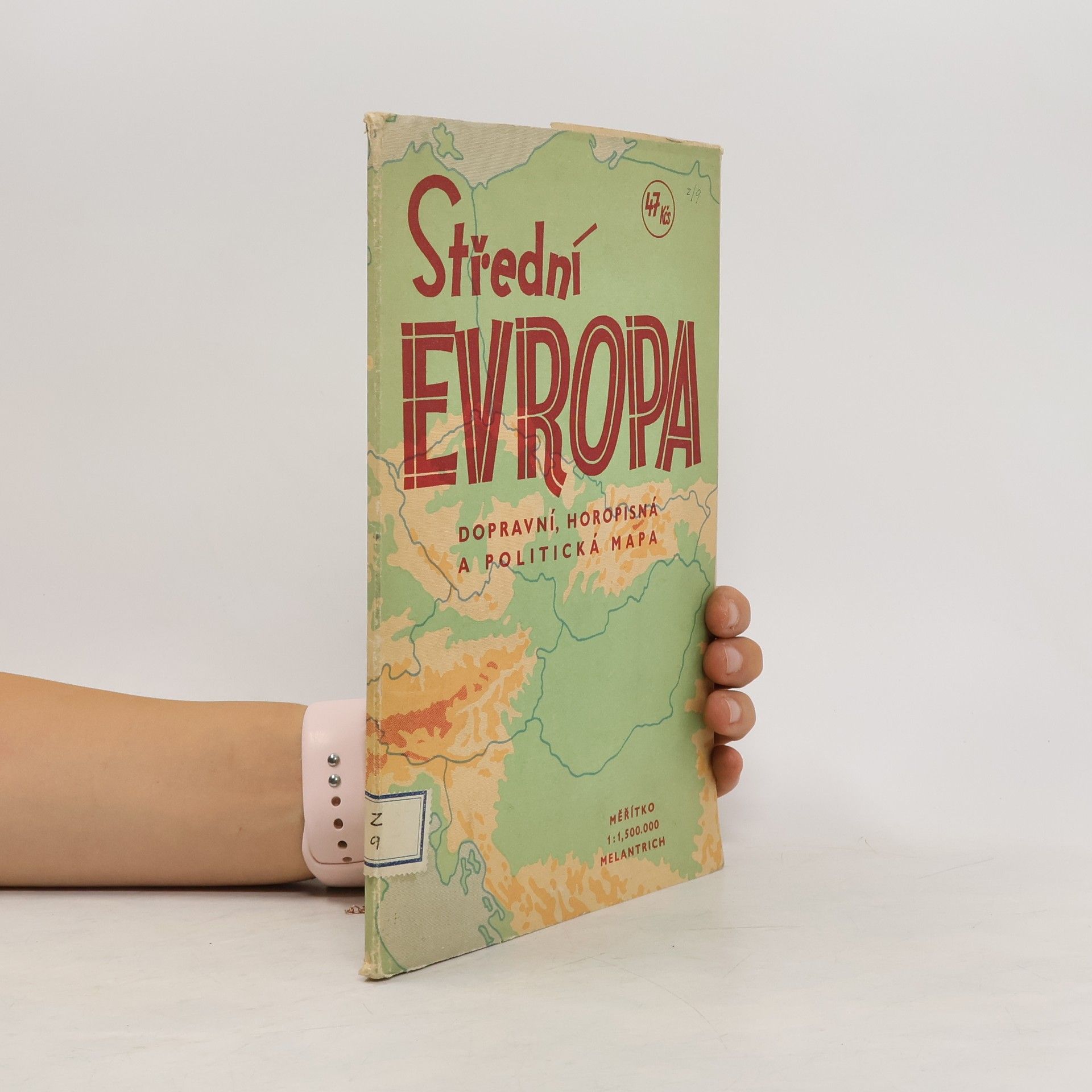 Kolektív autorov Střední Evropa. Dopravní, horopisná a politická mapa
