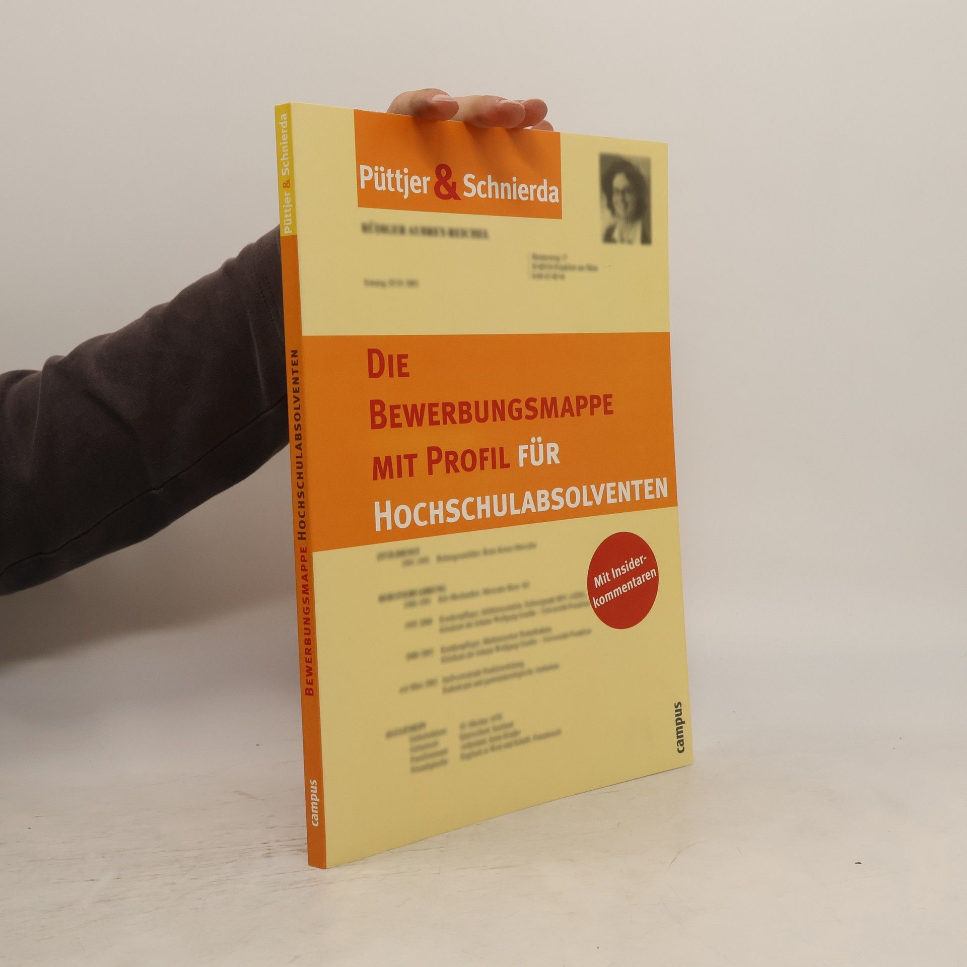 Christian Püttjer Die Bewerbungsmappe mit Profil für Hochschulabsolventen