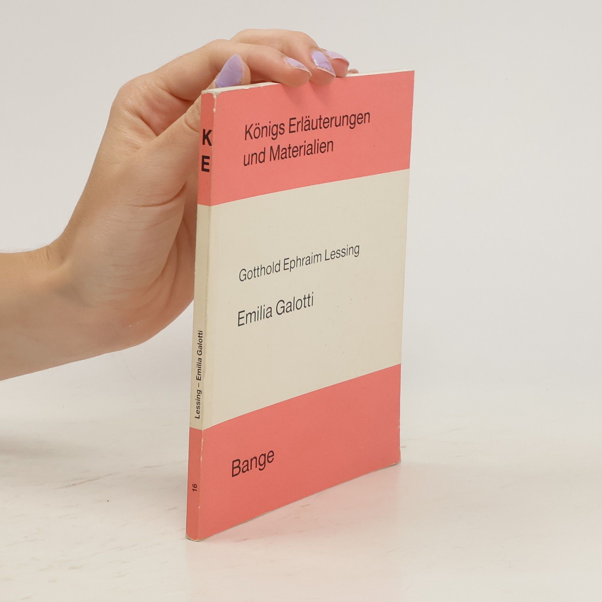 Gotthold Ephraim Lessing Emilia Galotti