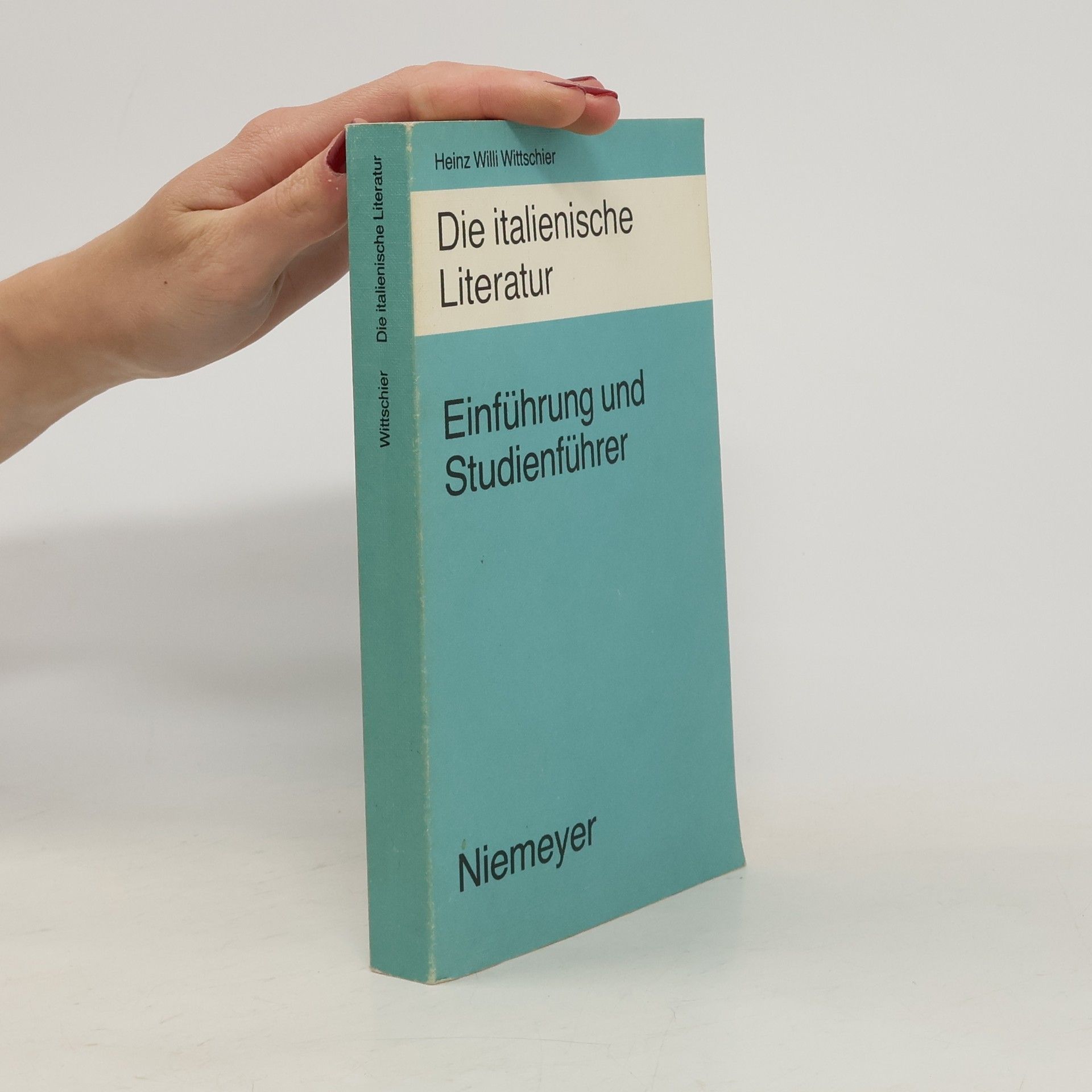 Heinz Willi Wittschier Die italienische Literatur