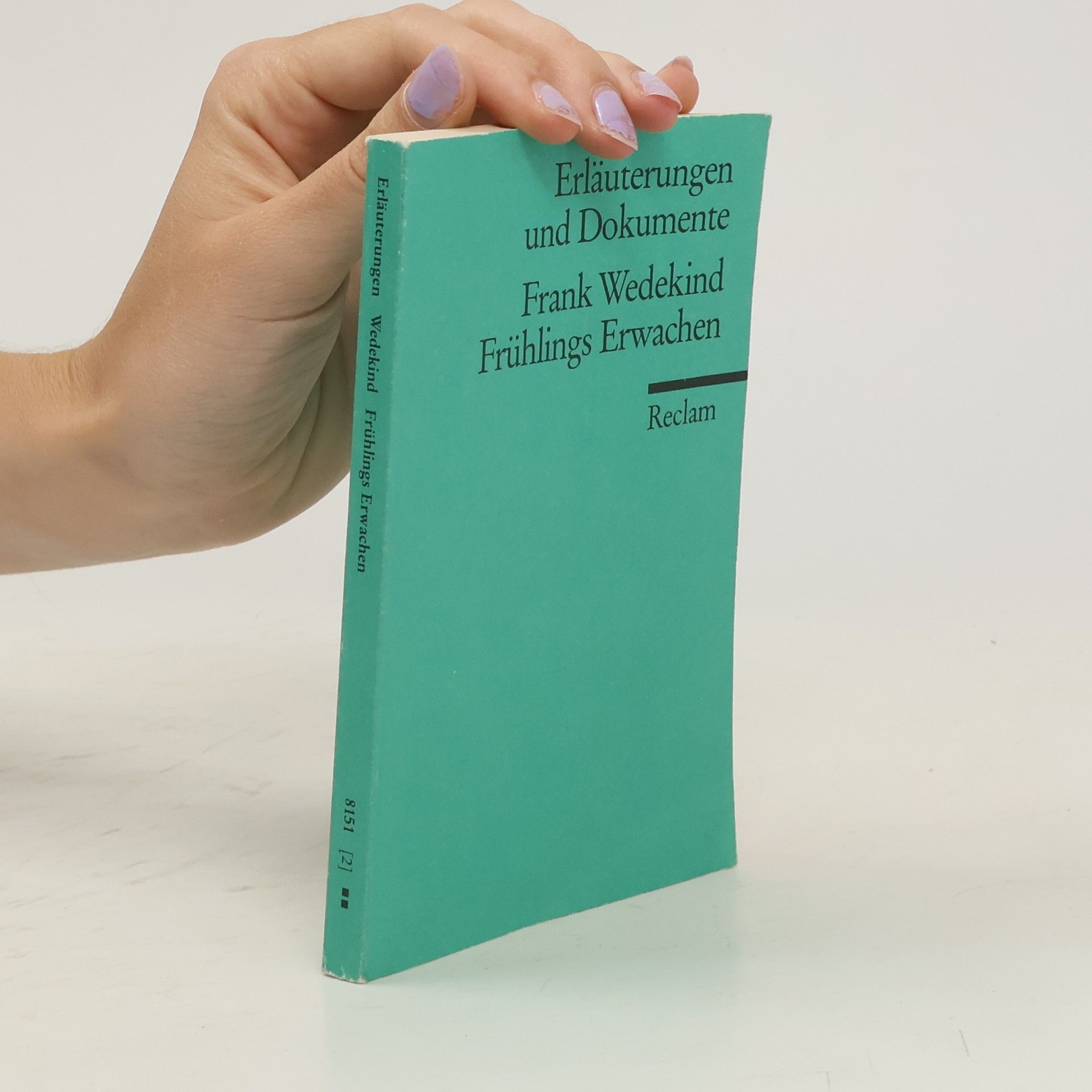Hans Wagener Frank Wedekind, Frühlings Erwachen