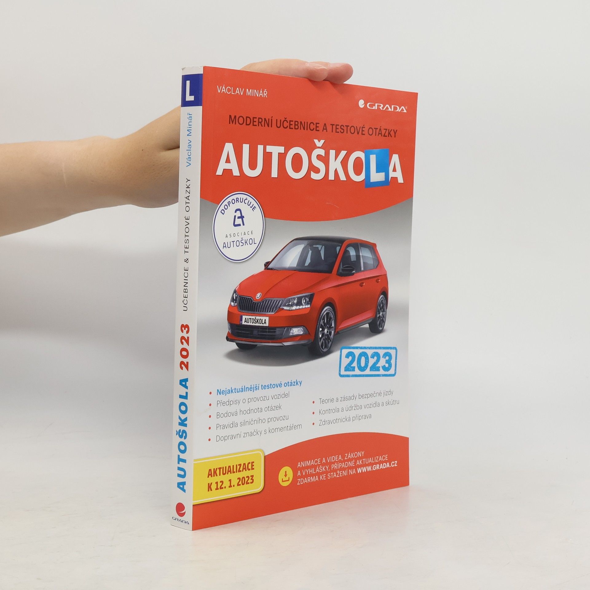 Václav Minář Autoškola: moderní učebnice a testové otázky: 2023