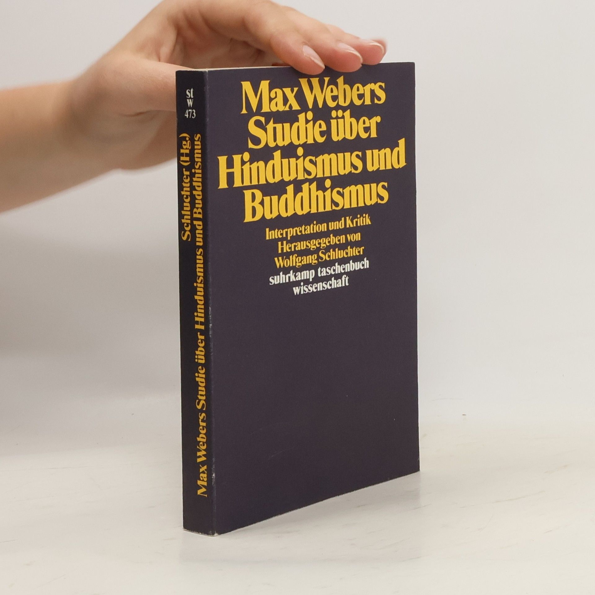Wolfgang Schluchter Max Webers Studie über Hinduismus und Buddhismus