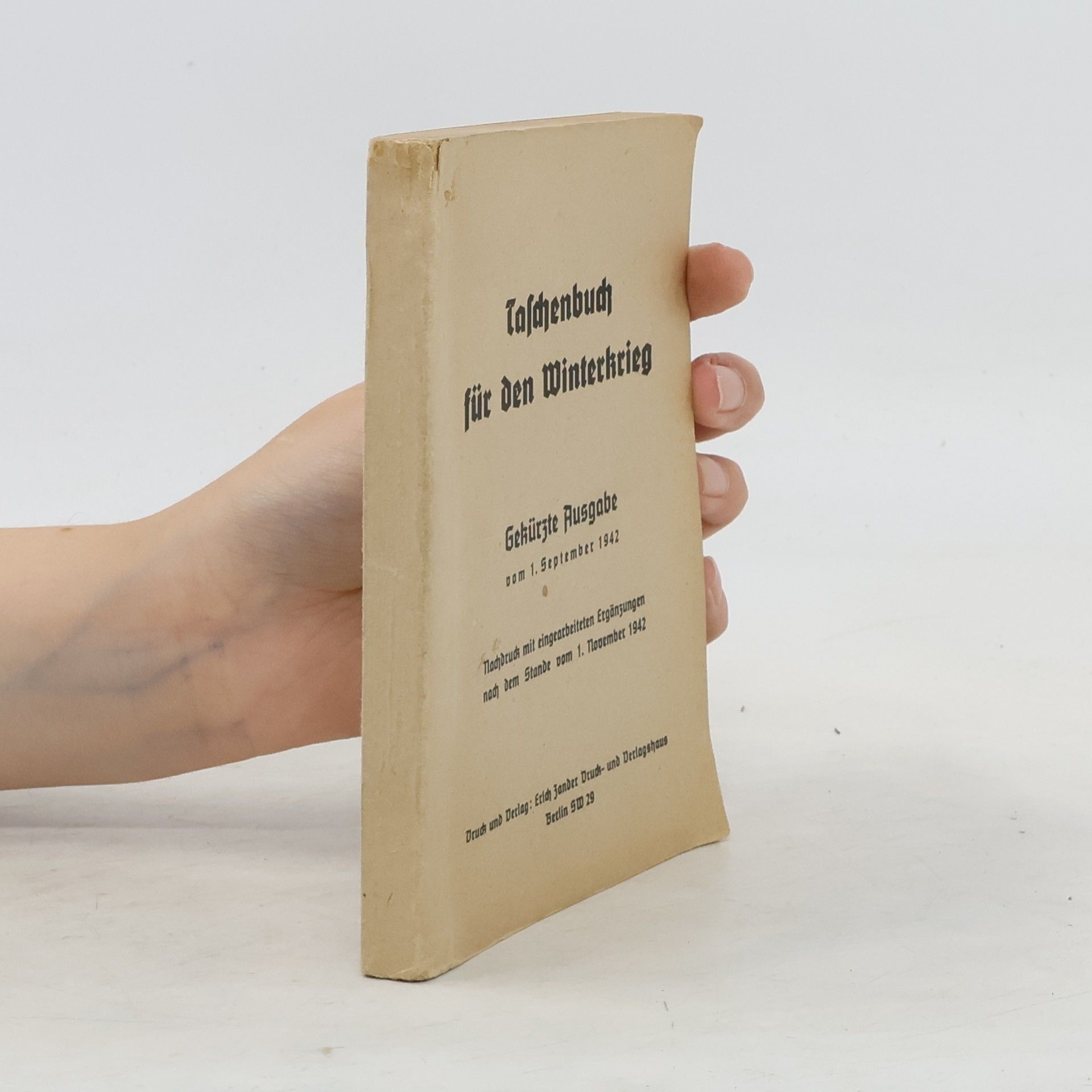 Taschenbuch für den Winterkrieg