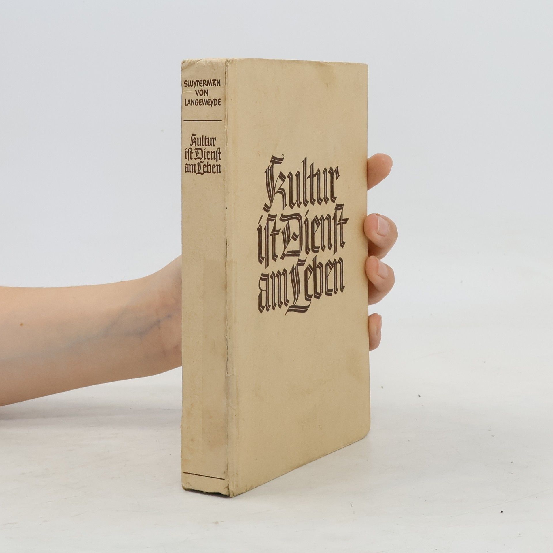Wolf Sluyterman von Langeweyde Kultur ist Dienst am Leben