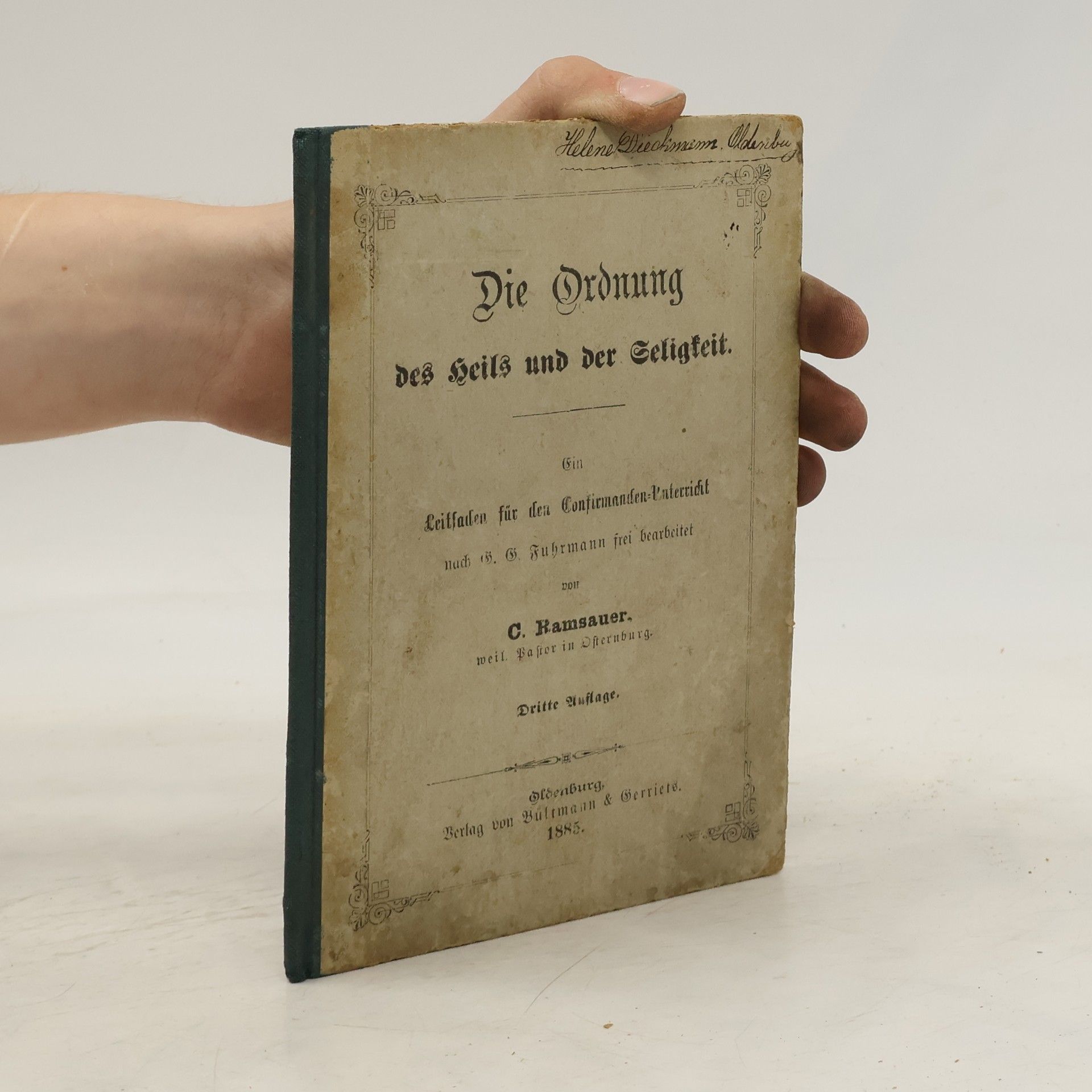 George Gottlieb Fuhrmann Die Ordnung des Heils und der Seligkeit