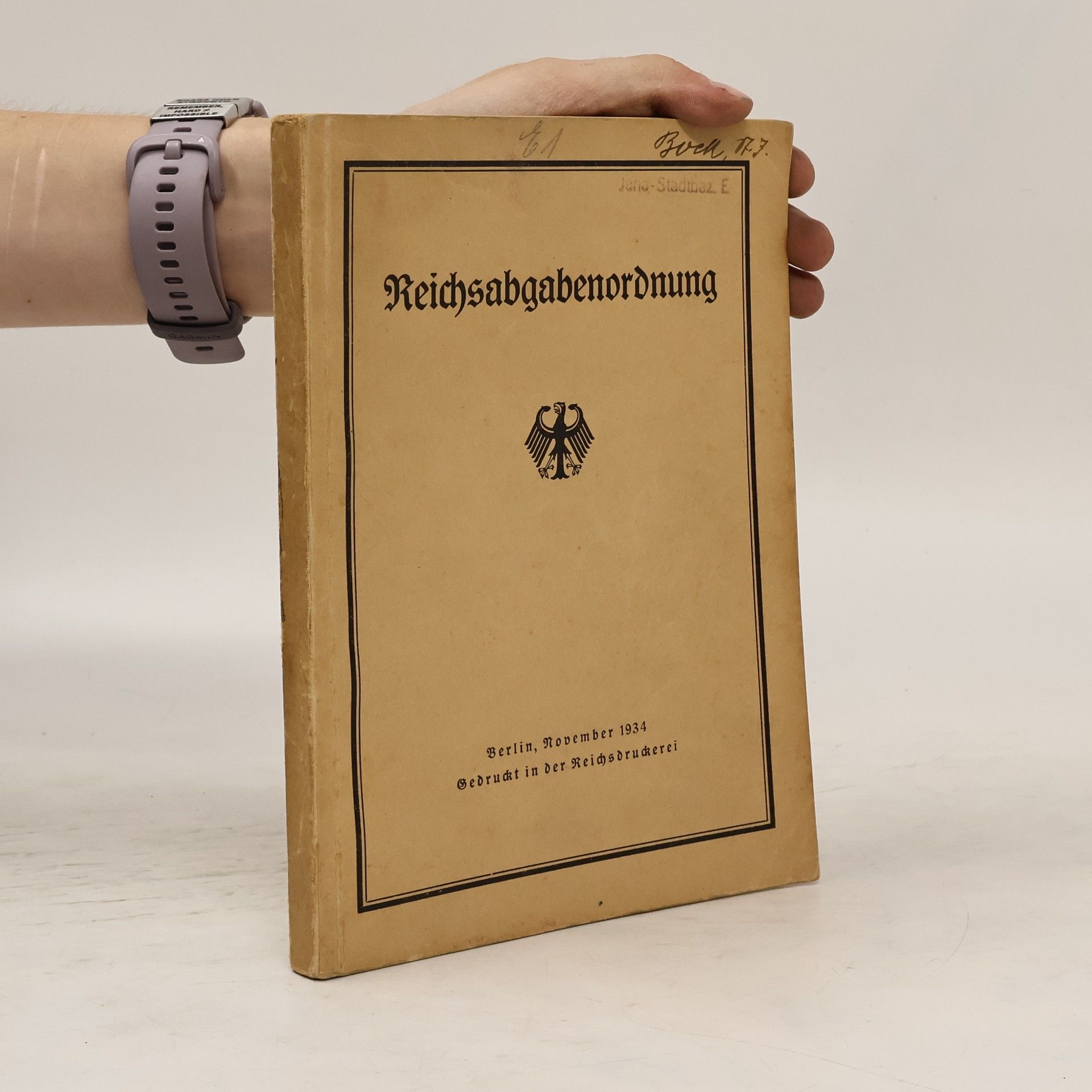 Collectif d'auteurs Reichsabgabenordnung Steueranpassungsgeseh