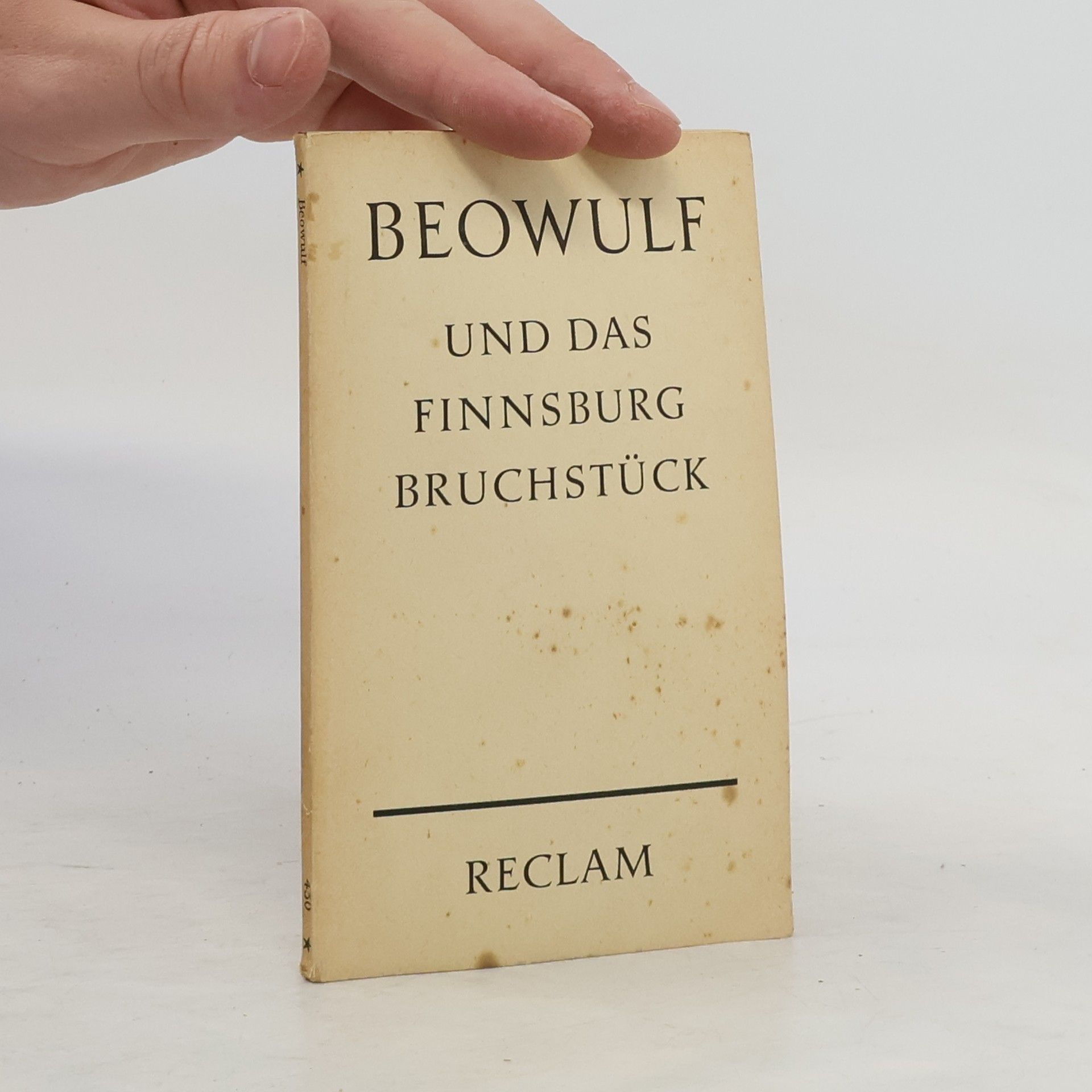 Felix Genzmer Beowulf und das Finnsburg-Bruchstück